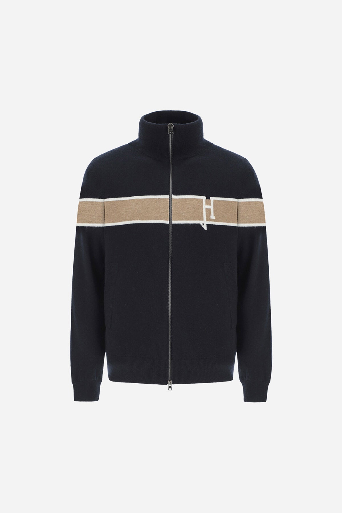 Herno Dik Yaka Yün Triko Ceket-Libas Trendy Fashion Store