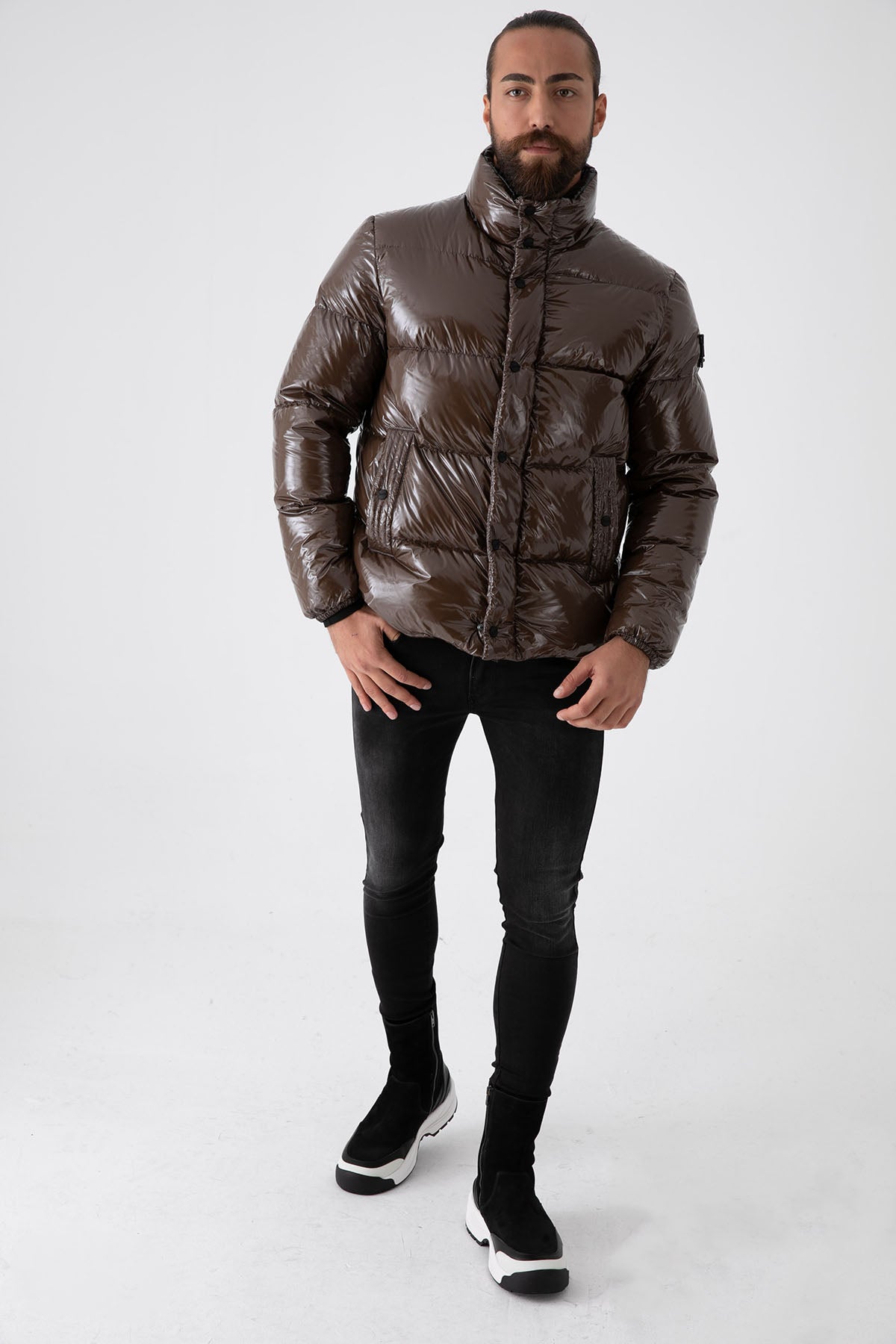 Herno Parlak Puffer Mont-Libas Trendy Fashion Store