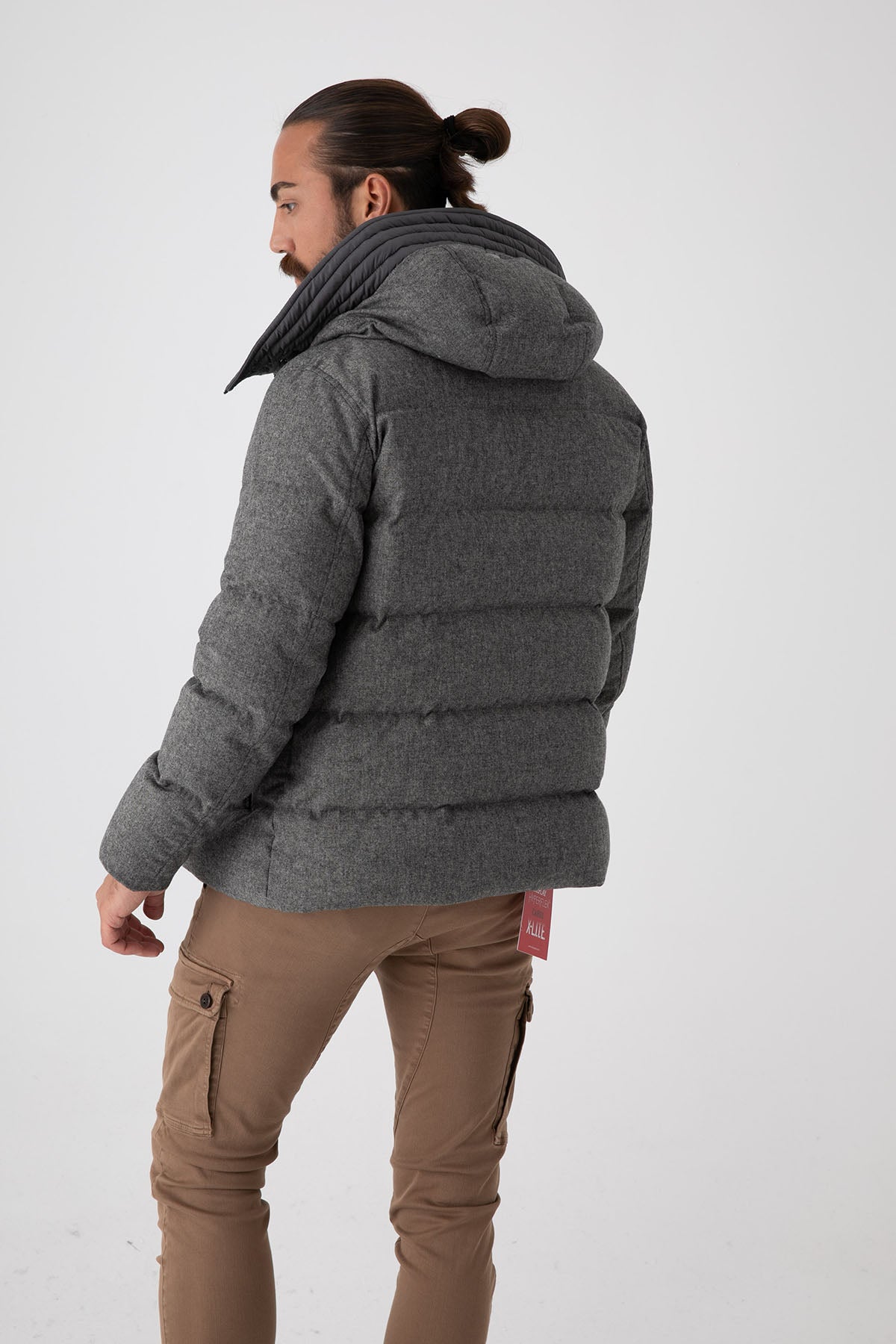 Herno Kapüşonlu Yün Puffer Mont-Libas Trendy Fashion Store