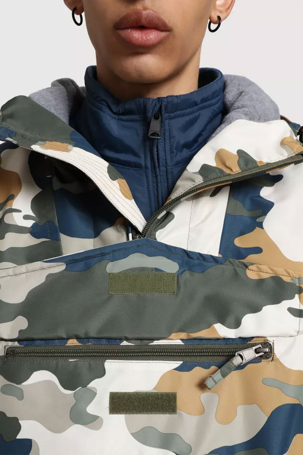 Napapijri Rainforest Kanguru Cepli Kamuflaj Ceket Mont-Libas Trendy Fashion Store