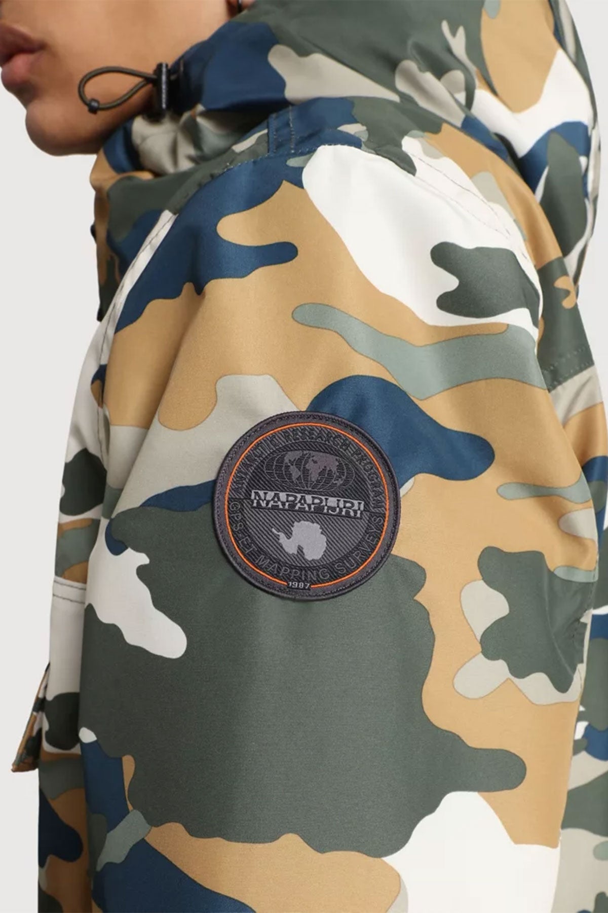 Napapijri Rainforest Kanguru Cepli Kamuflaj Ceket Mont-Libas Trendy Fashion Store