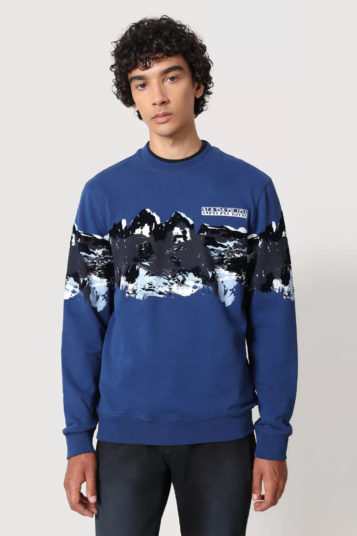 Napapijri Barey Regular Fit Alp Temalı Sweatshirt-Libas Trendy Fashion Store