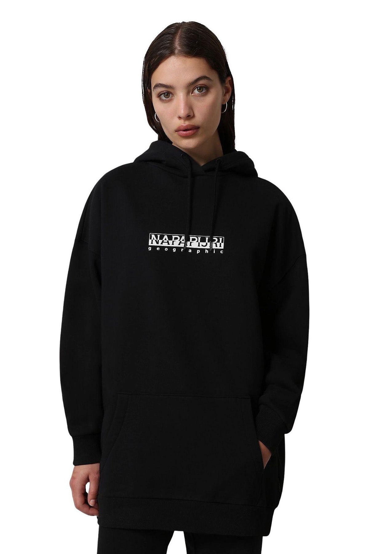Napapijri Geniş Kesim Düşük Omuz Kapüşonlu Sweatshirt-Libas Trendy Fashion Store