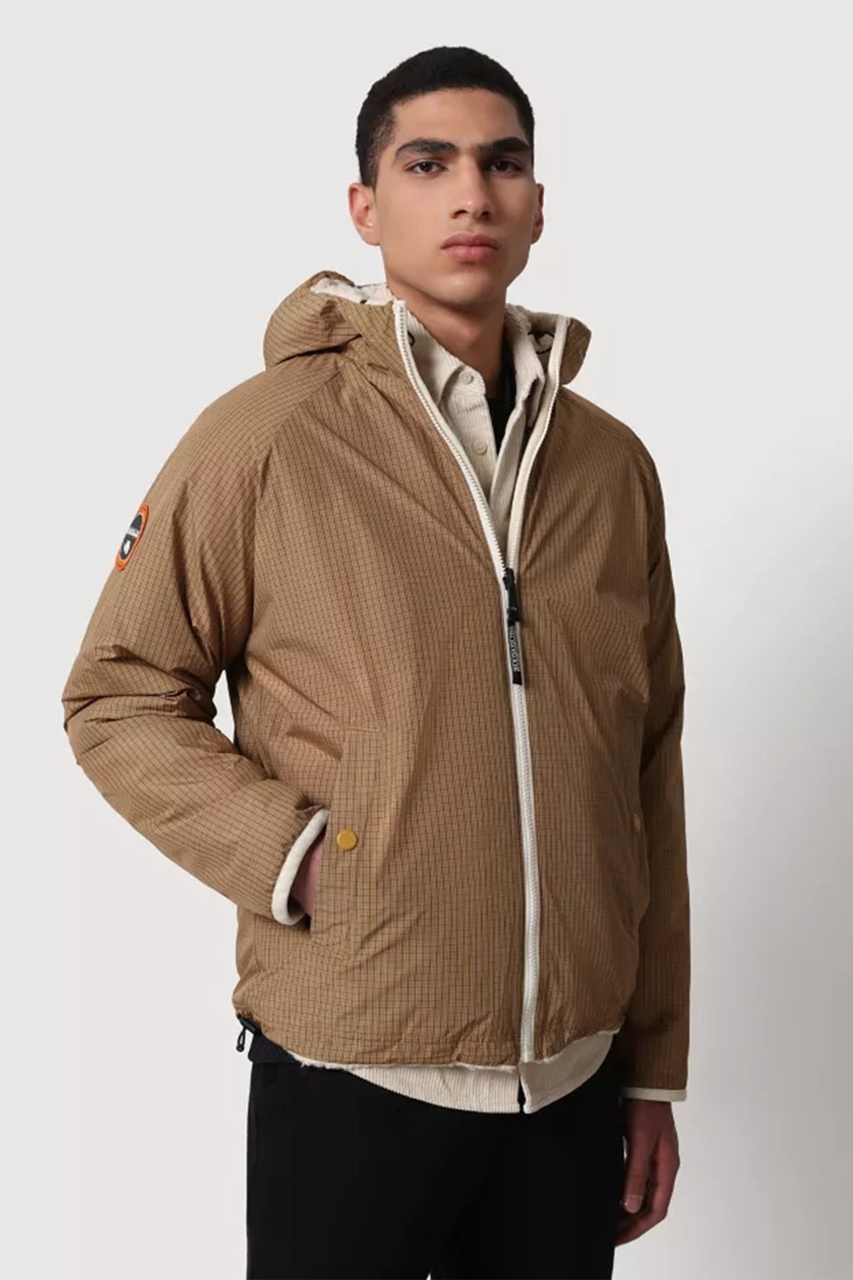 Napapijri Agner Çift Taraflı Kapüşonlu Peluş Ceket-Libas Trendy Fashion Store