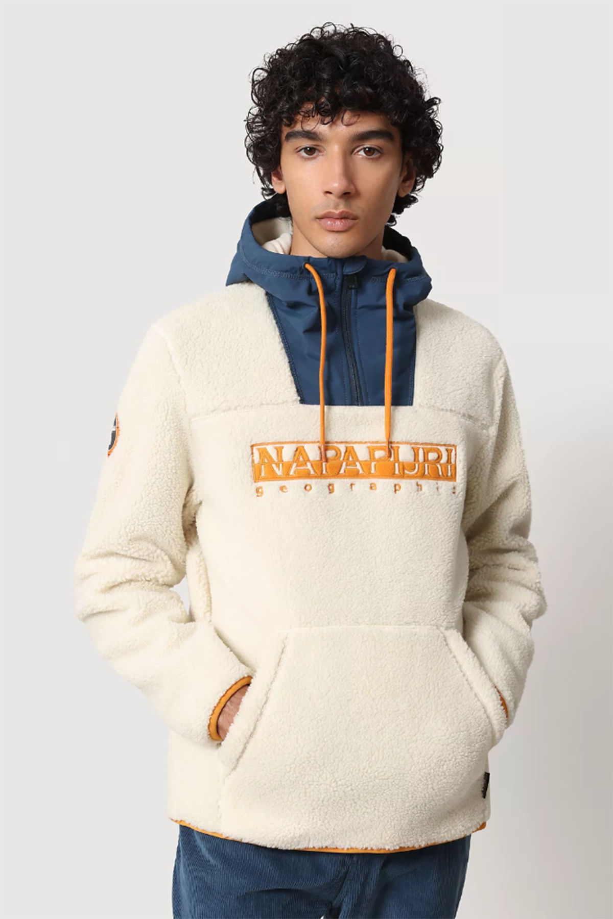 Napapijri Kanguru Cepli Kapüşonlu Polar Sweatshirt-Libas Trendy Fashion Store