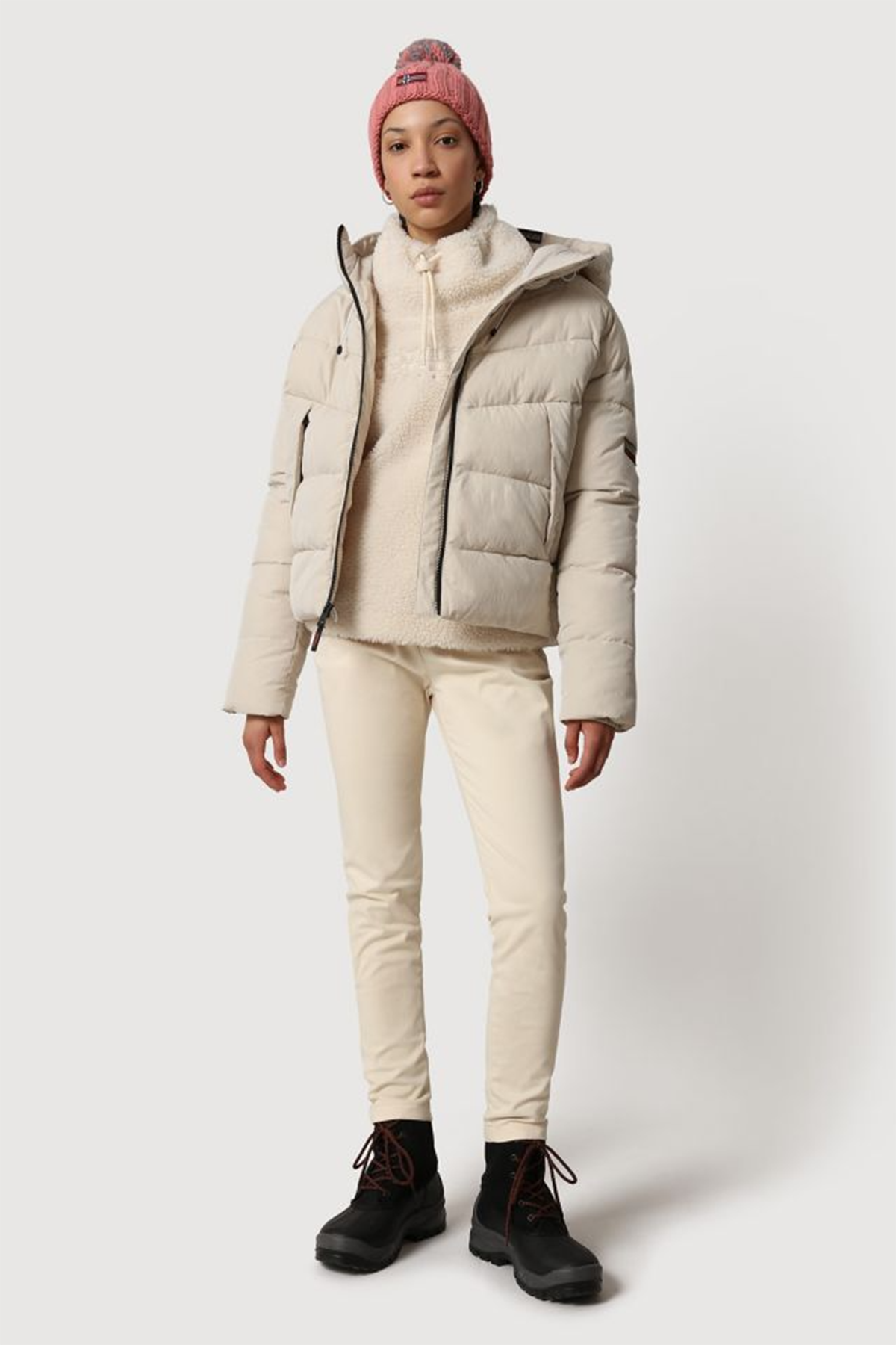 Napapijri Büzgülü Yaka Polar Sweatshirt-Libas Trendy Fashion Store