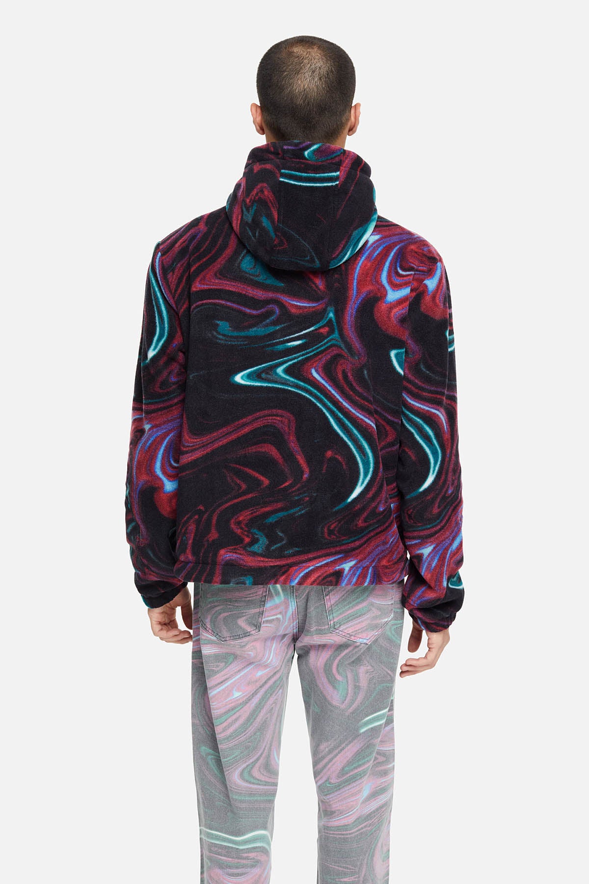 Les Benjamins Fermuarlı Kapüşonlu Polar Sweatshirt-Libas Trendy Fashion Store