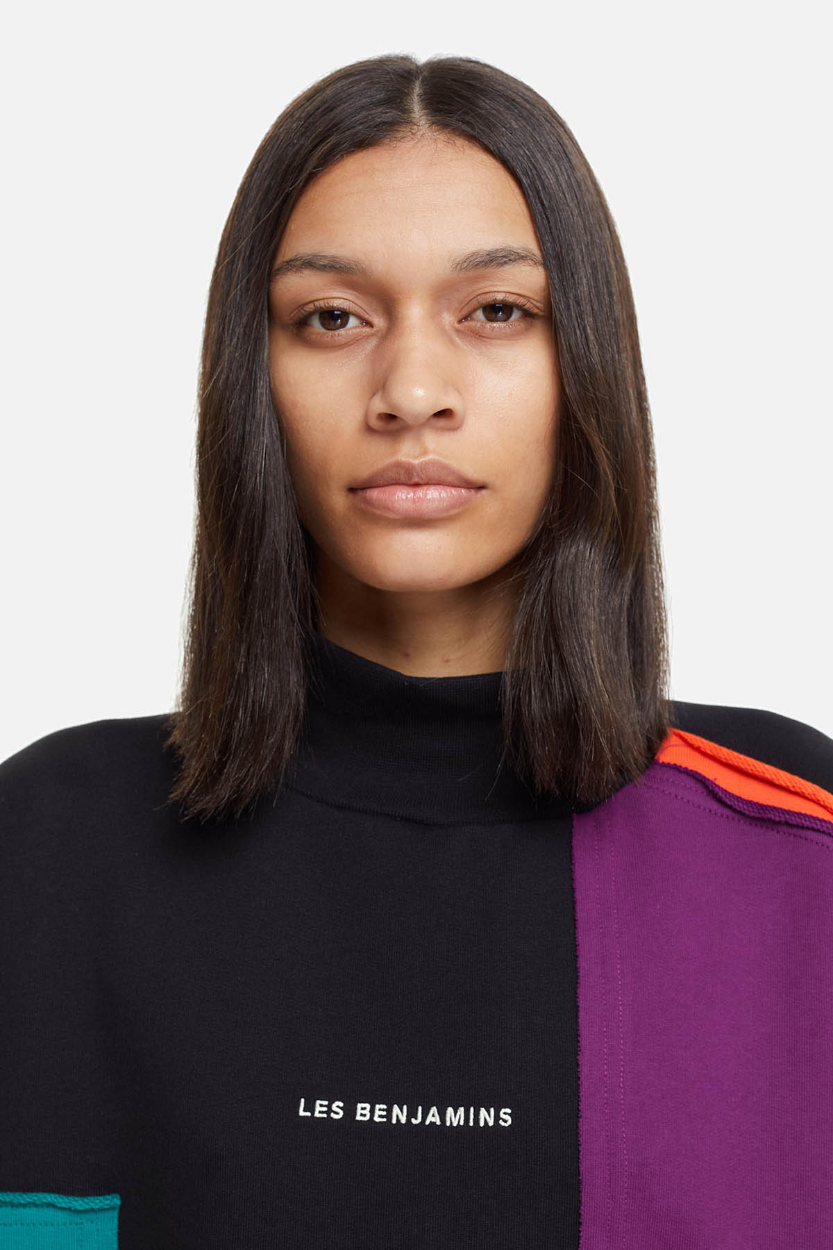 Les Benjamins Yarım Balıkçı Yaka Geniş Kesim Sweatshirt-Libas Trendy Fashion Store