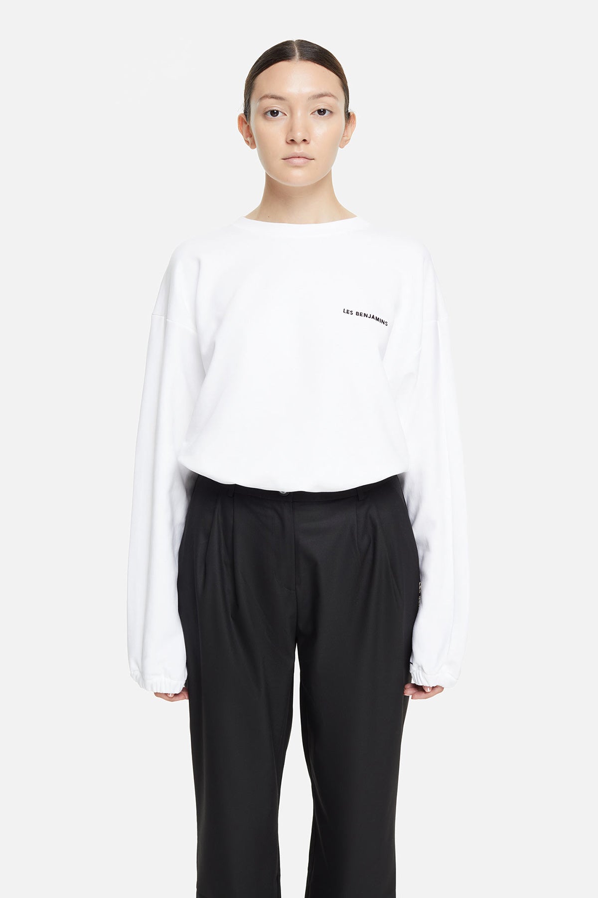 Les Benjamins Geniş Kesim Logo Sweatshirt-Libas Trendy Fashion Store