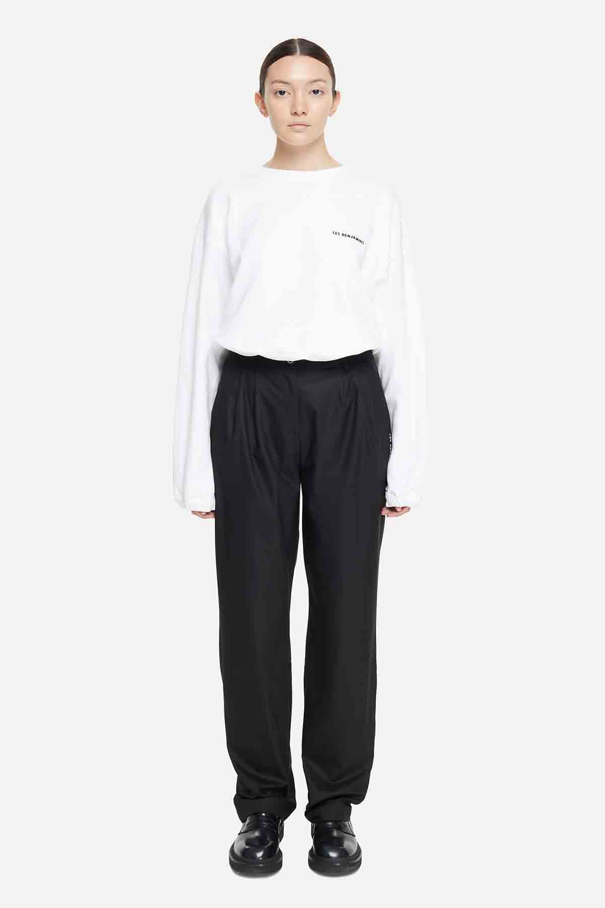 Les Benjamins Geniş Kesim Logo Sweatshirt-Libas Trendy Fashion Store