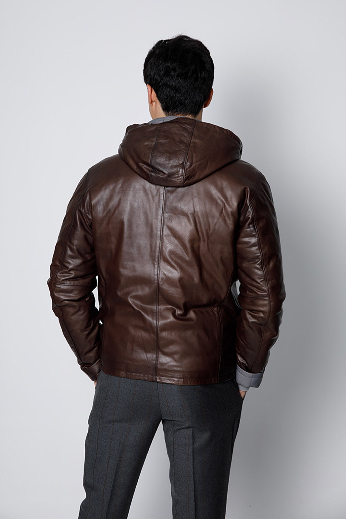 Fradi Darius Çift Taraflı Dolgulu Deri Ceket-Libas Trendy Fashion Store