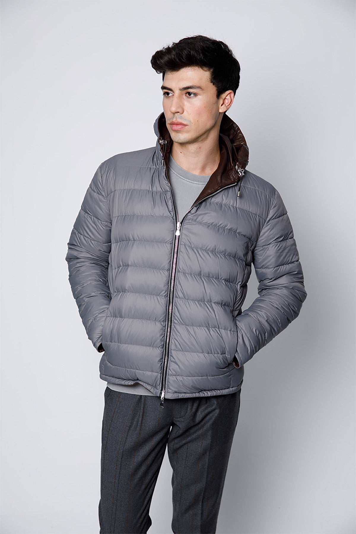 Fradi Darius Çift Taraflı Dolgulu Deri Ceket-Libas Trendy Fashion Store