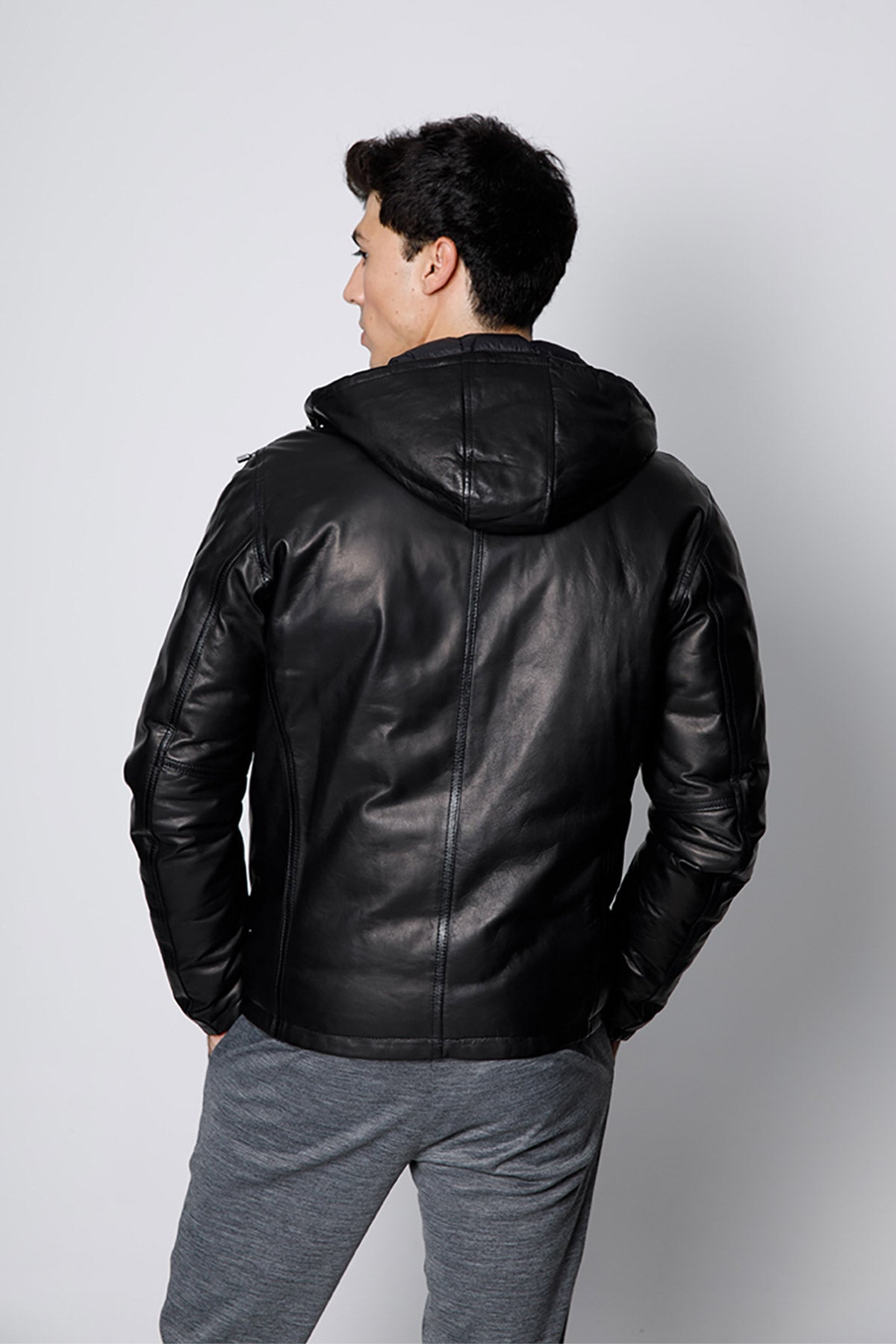 Fradi Darius Çift Taraflı Dolgulu Deri Ceket-Libas Trendy Fashion Store