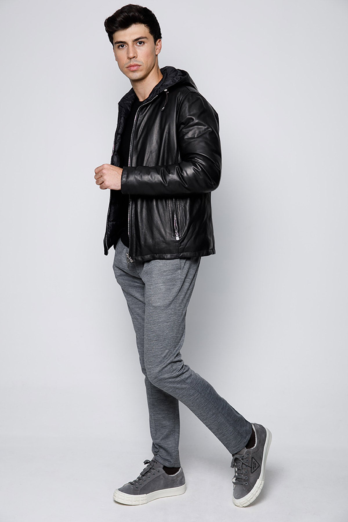 Fradi Darius Çift Taraflı Dolgulu Deri Ceket-Libas Trendy Fashion Store