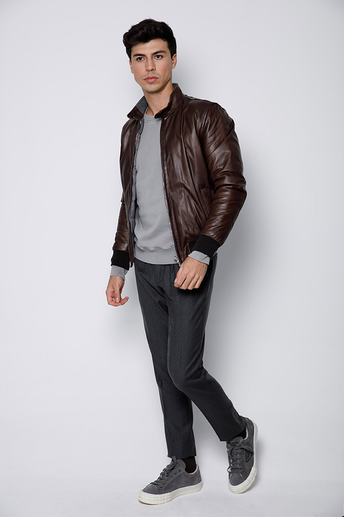 Fradi Dennis Çift Taraflı Dolgulu Deri Ceket-Libas Trendy Fashion Store