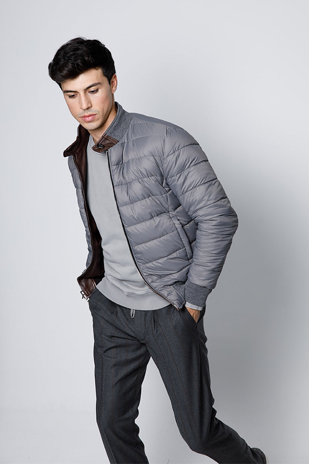 Fradi Dennis Çift Taraflı Dolgulu Deri Ceket-Libas Trendy Fashion Store