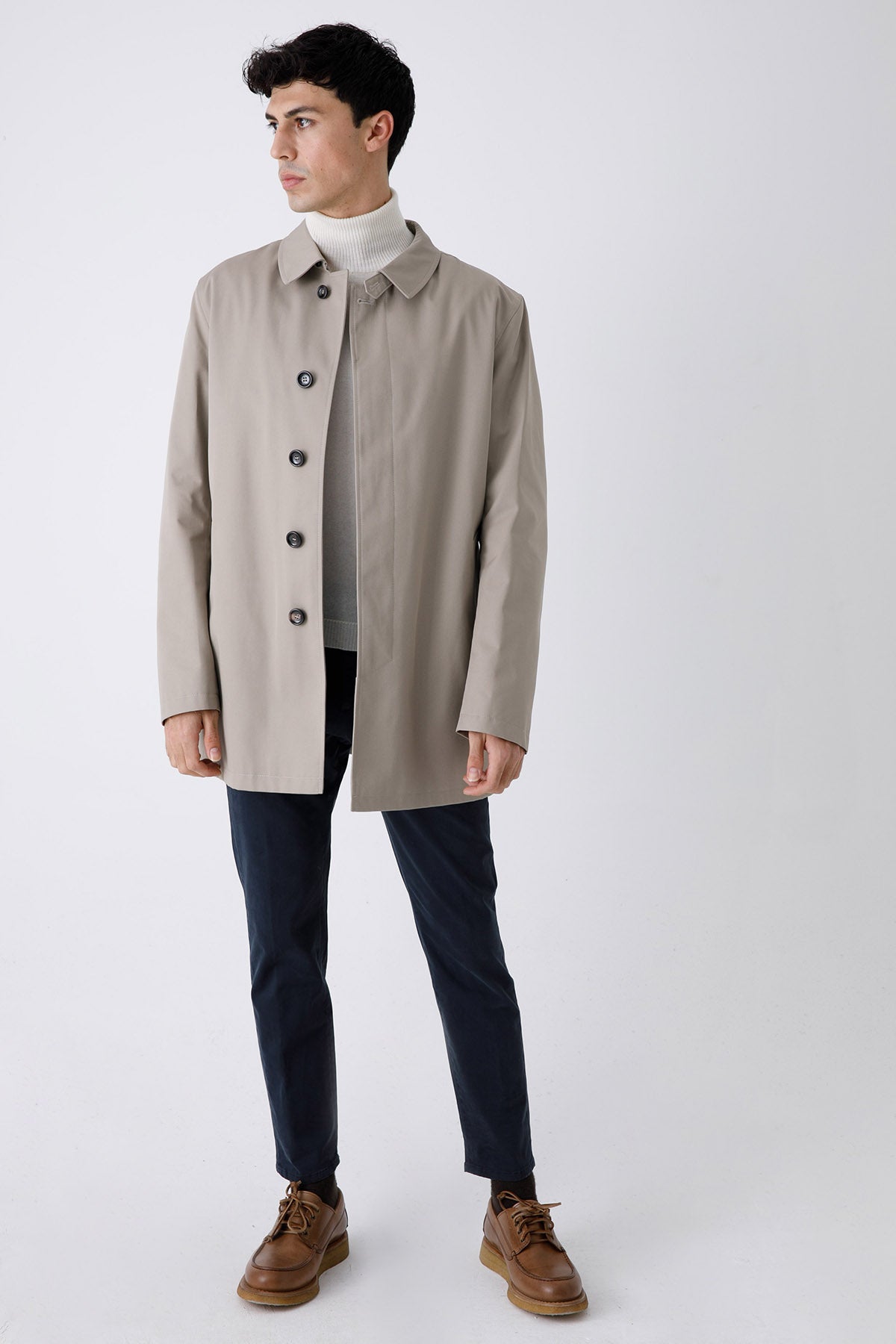 Fradi Gray İç Yelekli Trençkot-Libas Trendy Fashion Store