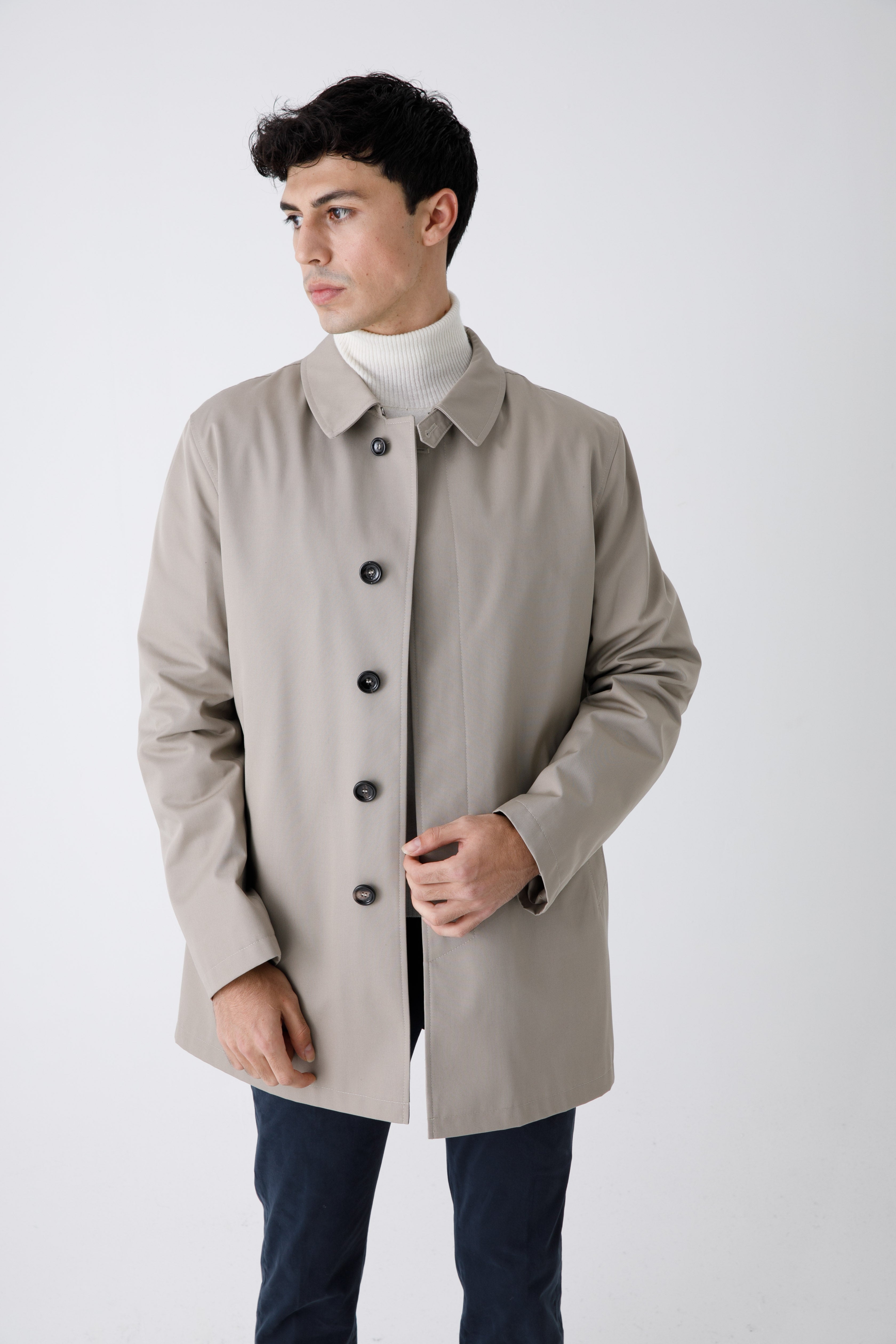 Fradi Gray İç Yelekli Trençkot-Libas Trendy Fashion Store