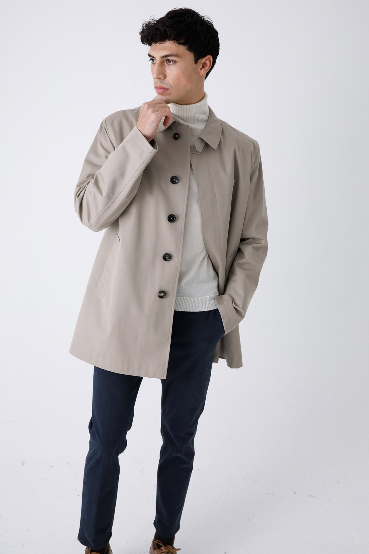 Fradi Gray İç Yelekli Trençkot-Libas Trendy Fashion Store