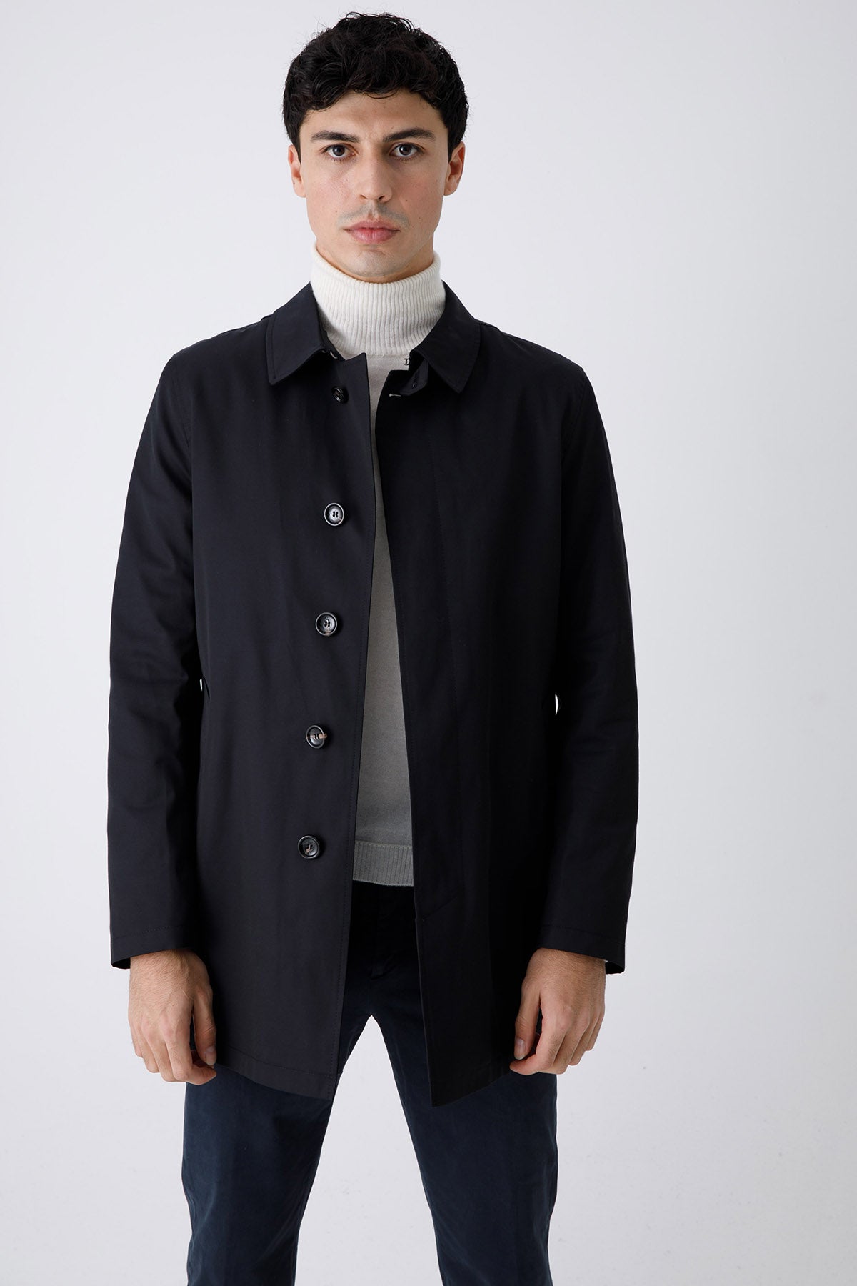 Fradi Gray İç Yelekli Trençkot-Libas Trendy Fashion Store