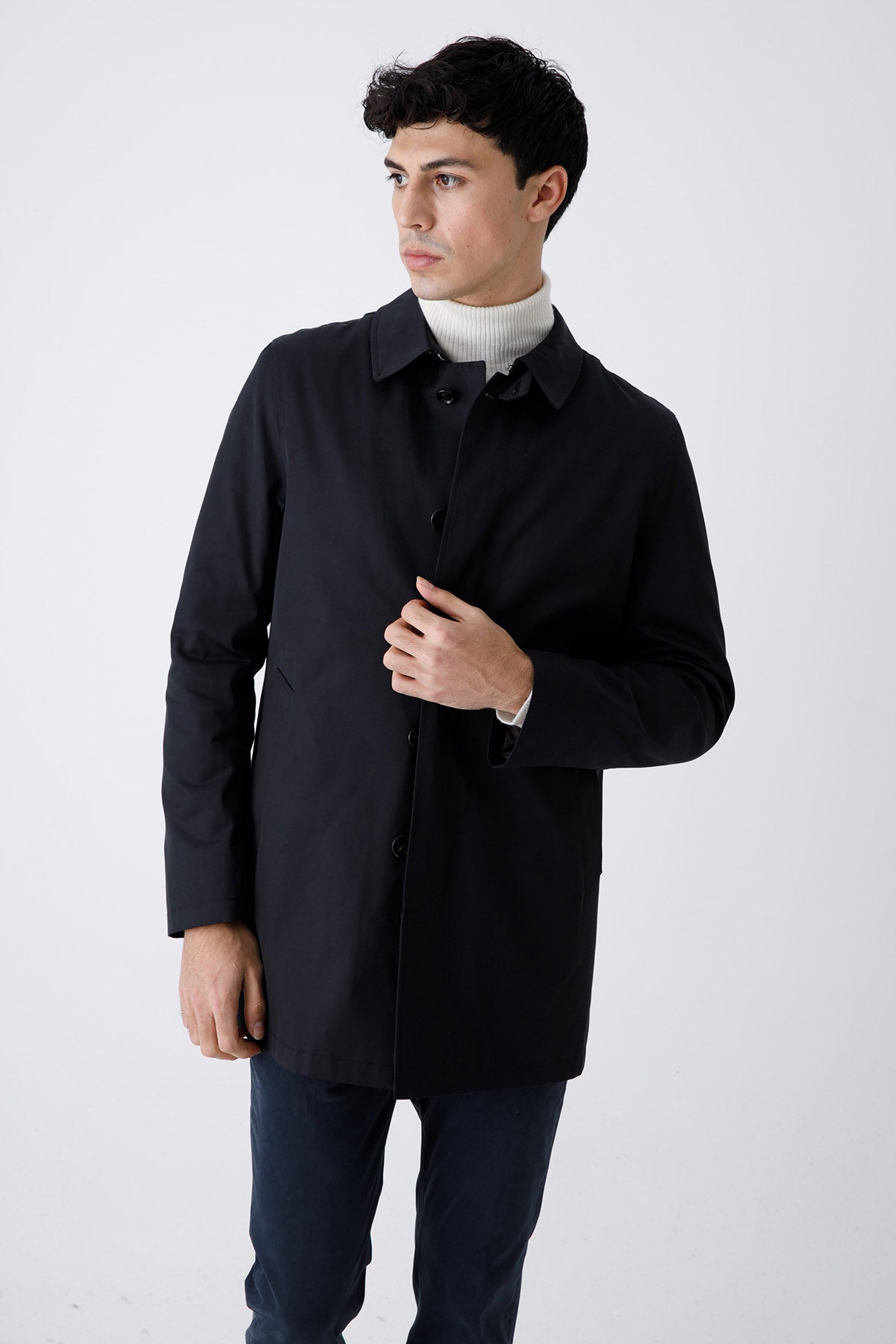 Fradi Gray İç Yelekli Trençkot-Libas Trendy Fashion Store