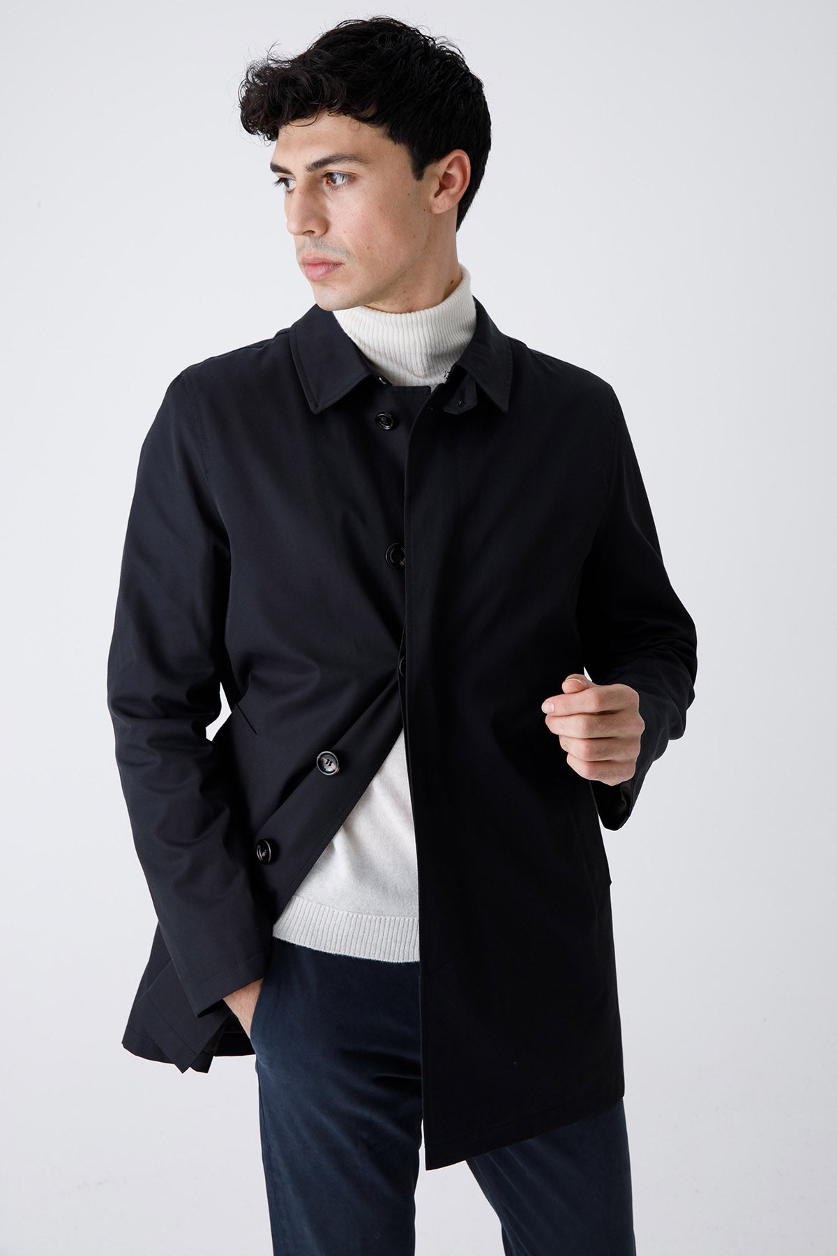 Fradi Gray İç Yelekli Trençkot-Libas Trendy Fashion Store