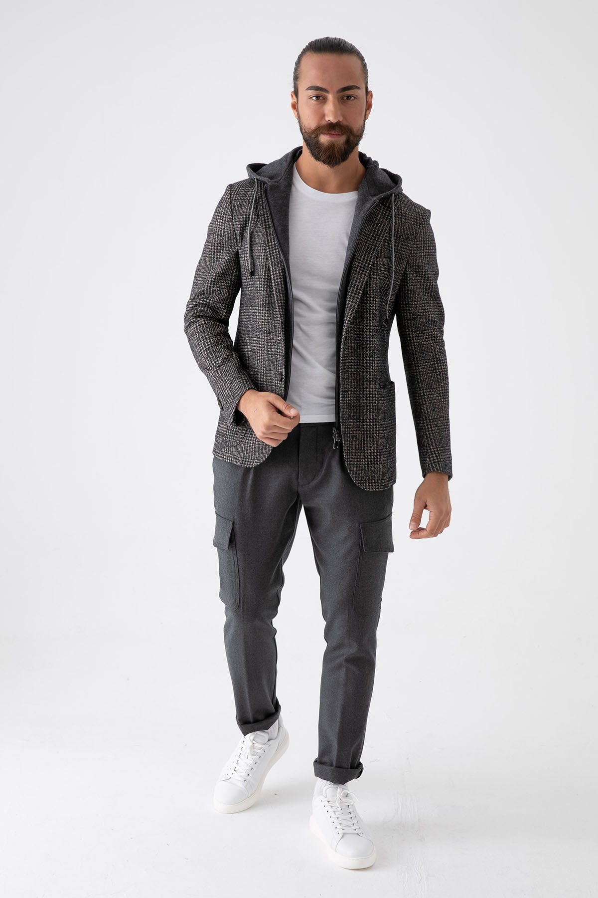 Fradi İç Yelekli Piye Dö Pul Yün Ceket-Libas Trendy Fashion Store