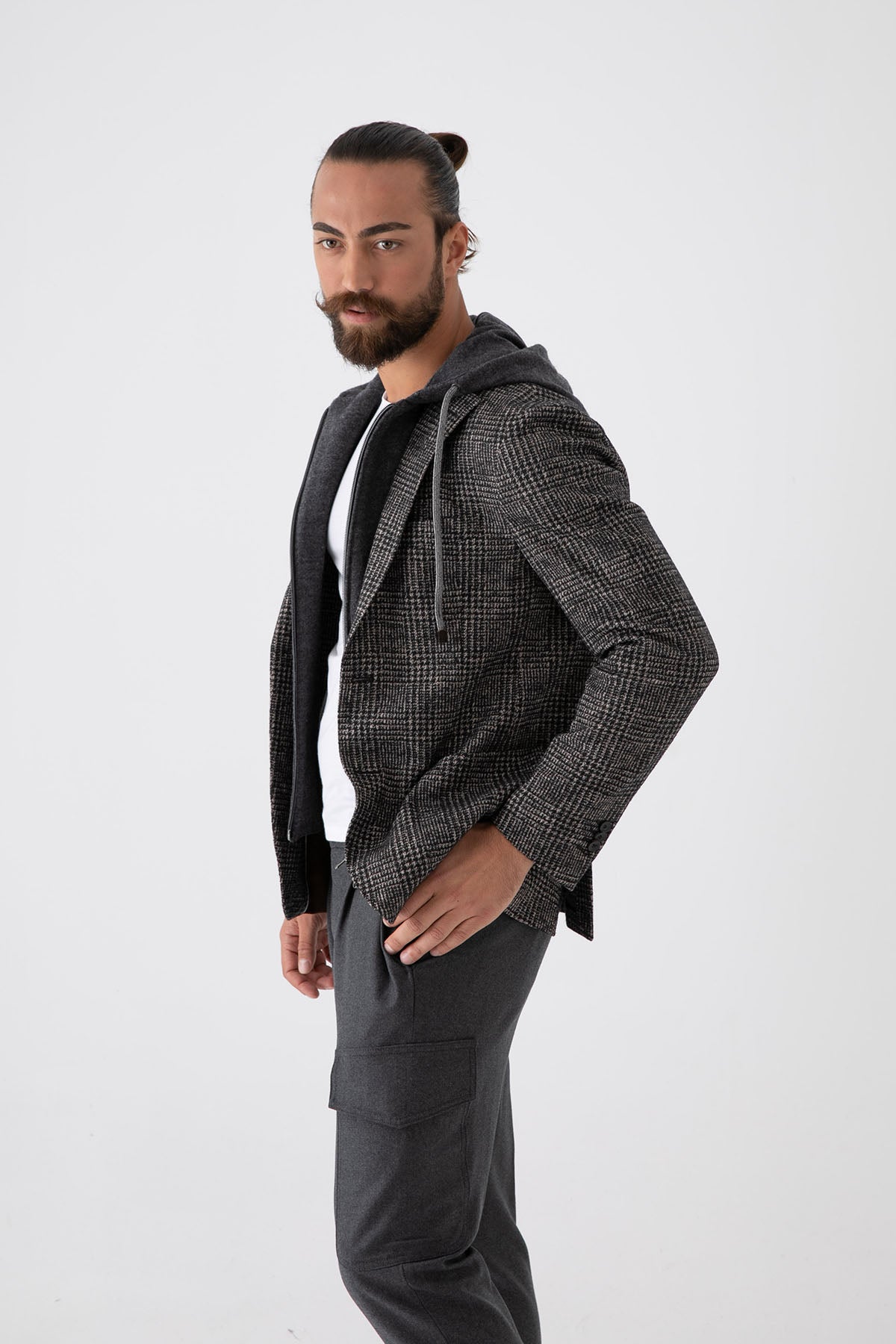 Fradi İç Yelekli Piye Dö Pul Yün Ceket-Libas Trendy Fashion Store