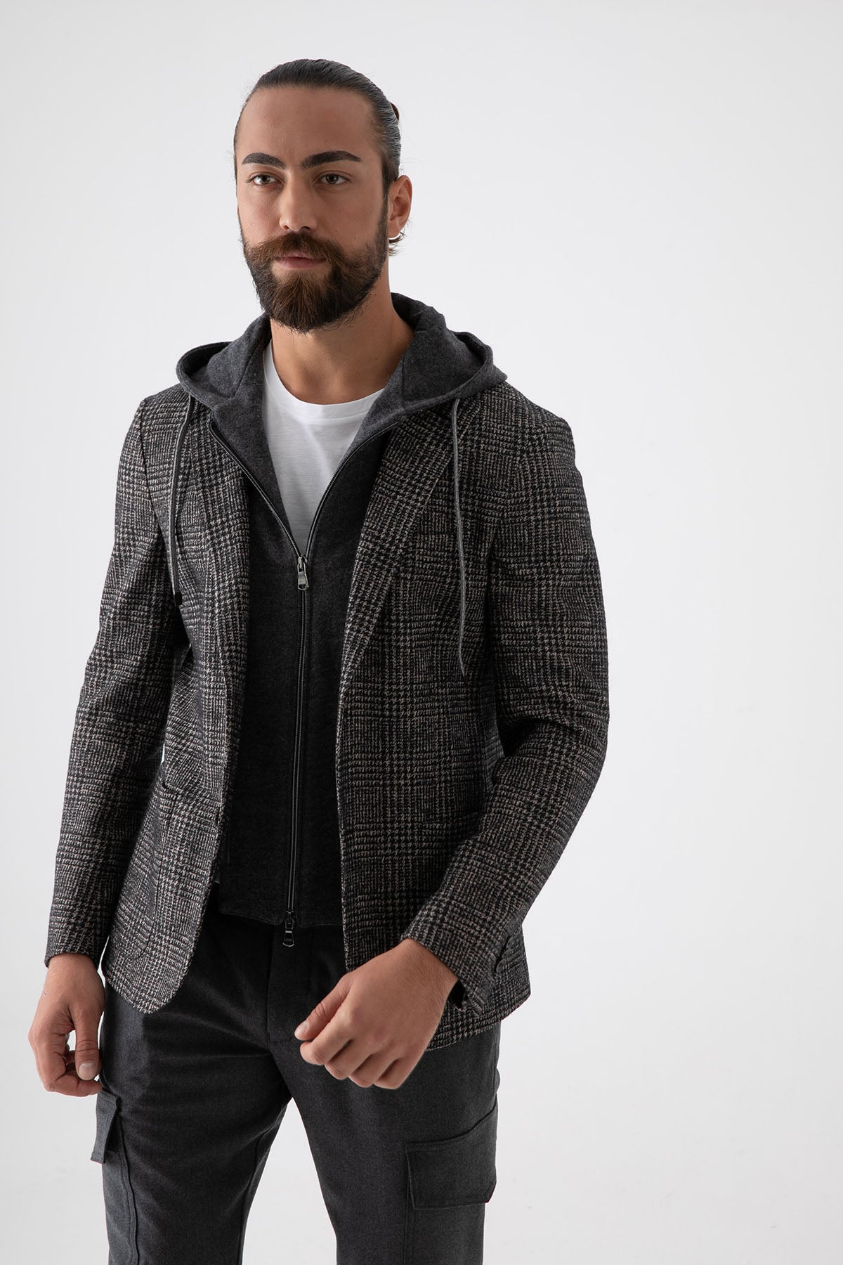 Fradi İç Yelekli Piye Dö Pul Yün Ceket-Libas Trendy Fashion Store