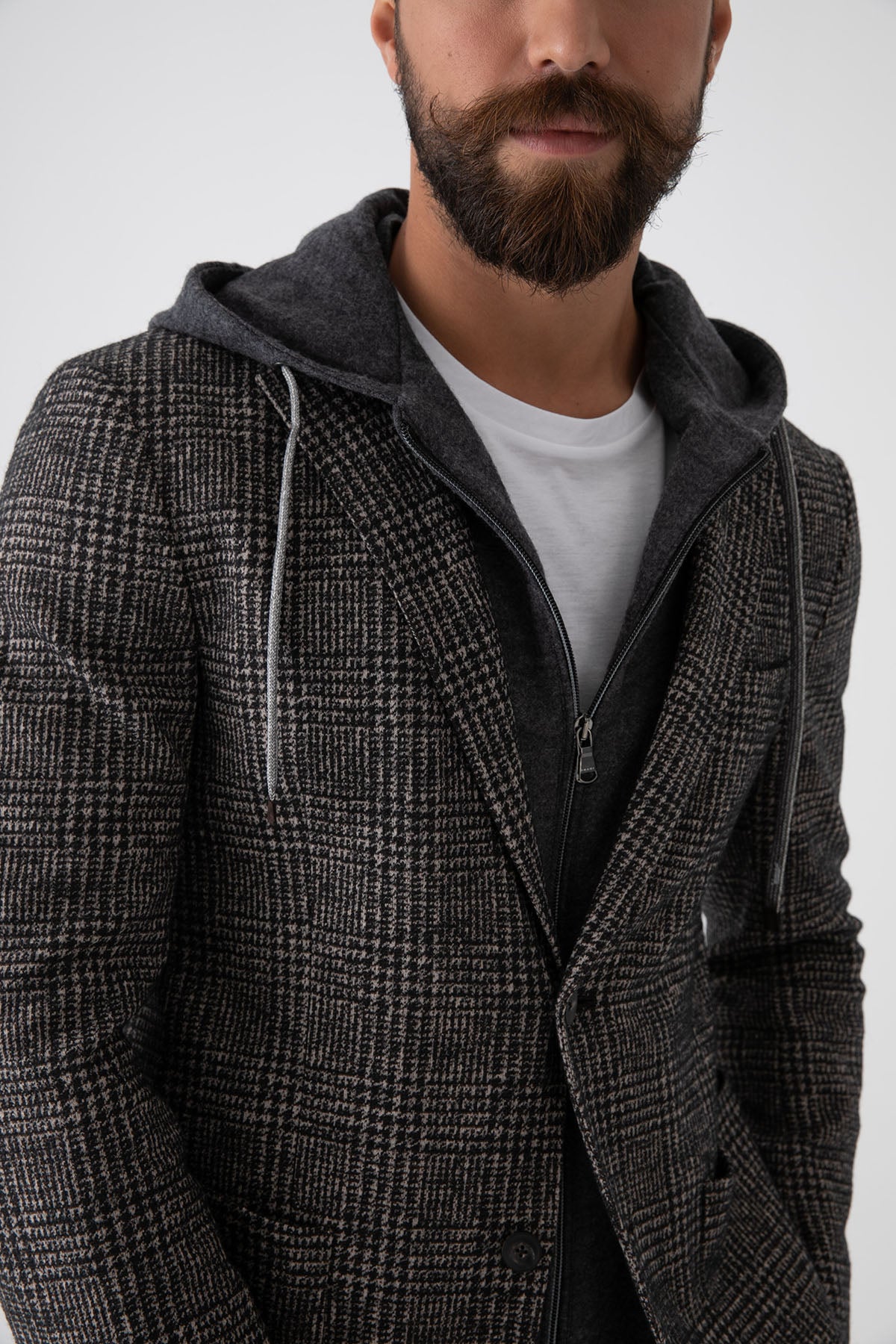 Fradi İç Yelekli Piye Dö Pul Yün Ceket-Libas Trendy Fashion Store