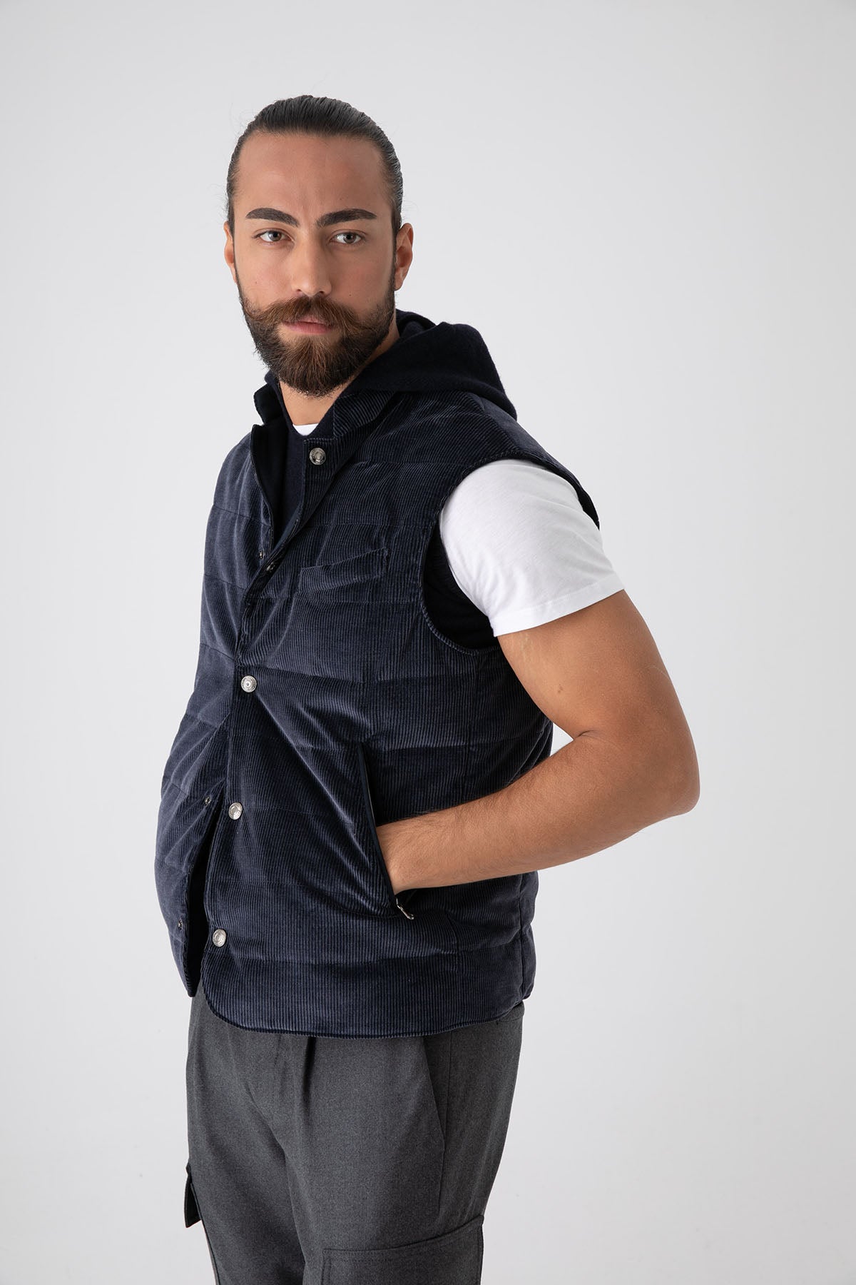 Fradi Fitilli Kadife Yelek-Libas Trendy Fashion Store