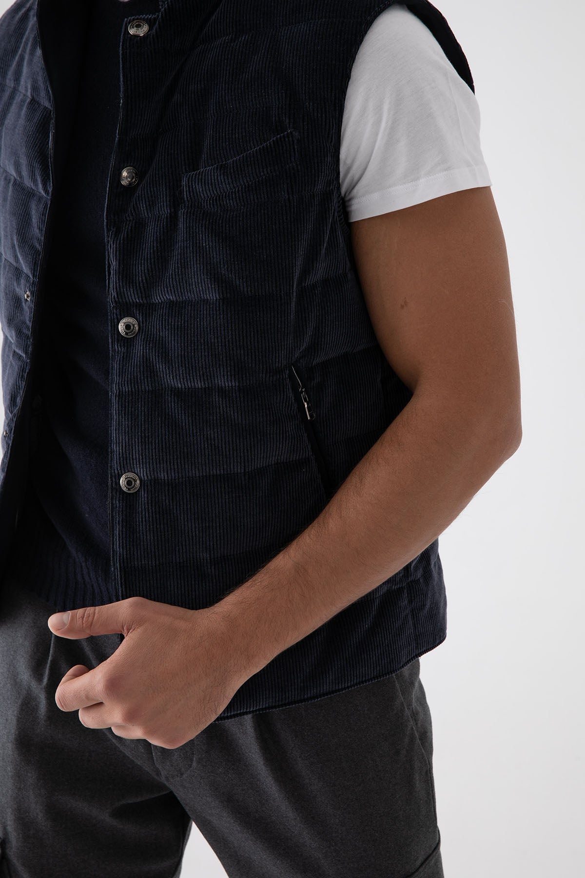 Fradi Fitilli Kadife Yelek-Libas Trendy Fashion Store