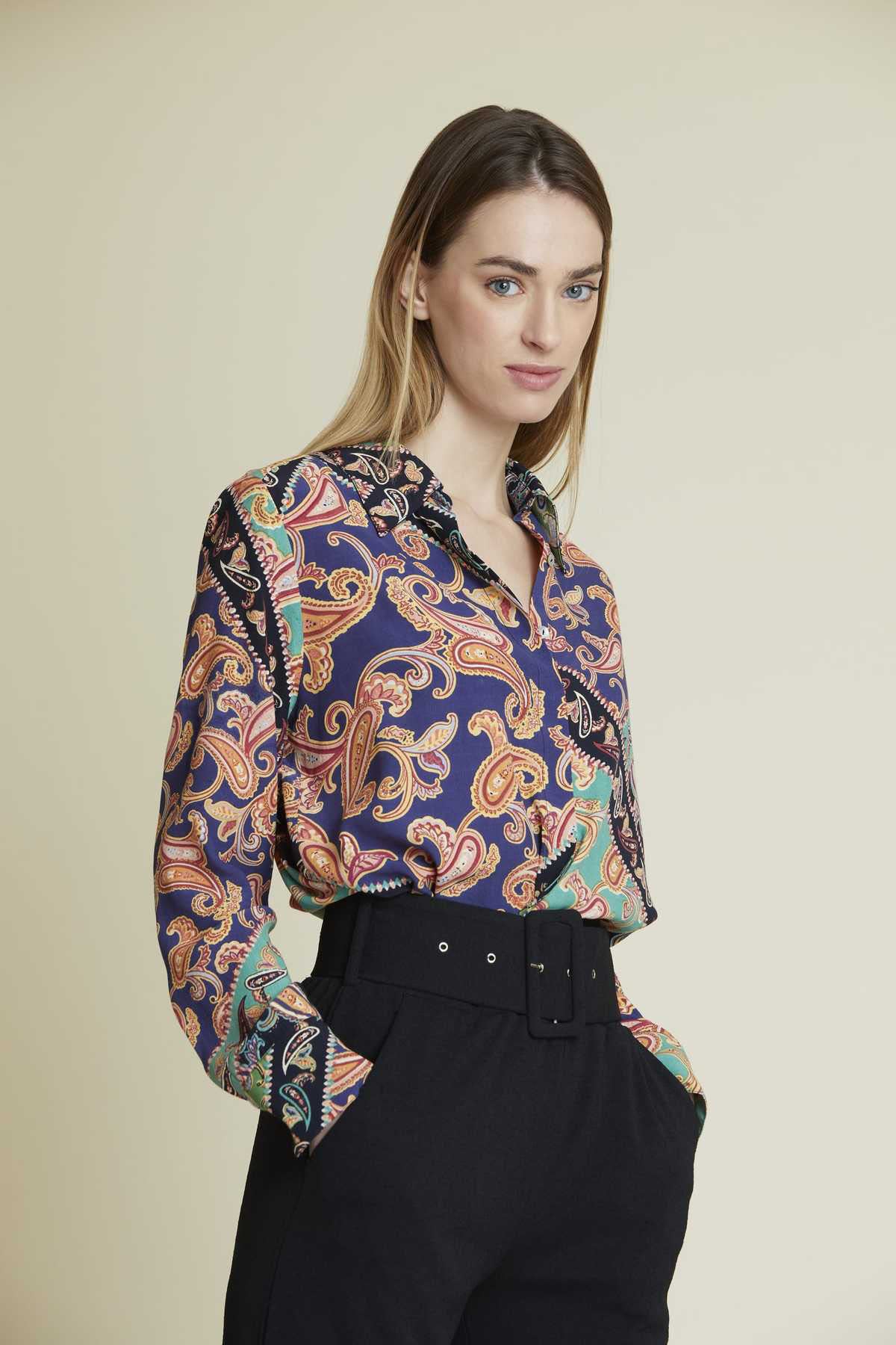 Rene Derhy Şal Desenli Gömlek-Libas Trendy Fashion Store