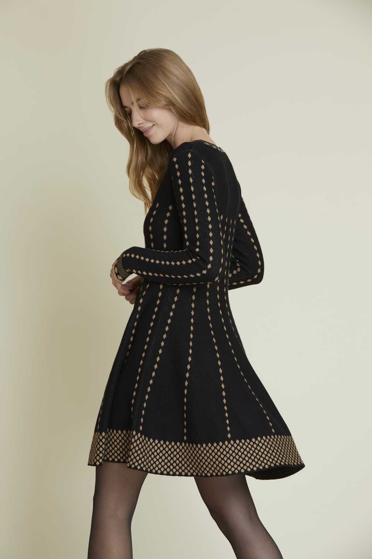 Rene Derhy Volanlı Triko Elbise-Libas Trendy Fashion Store