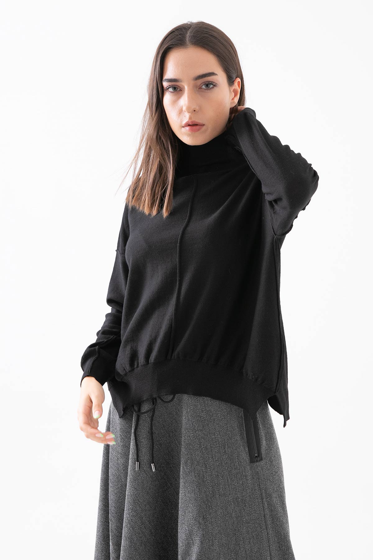 Crea Concept Balıkçı Yaka Yün Triko-Libas Trendy Fashion Store