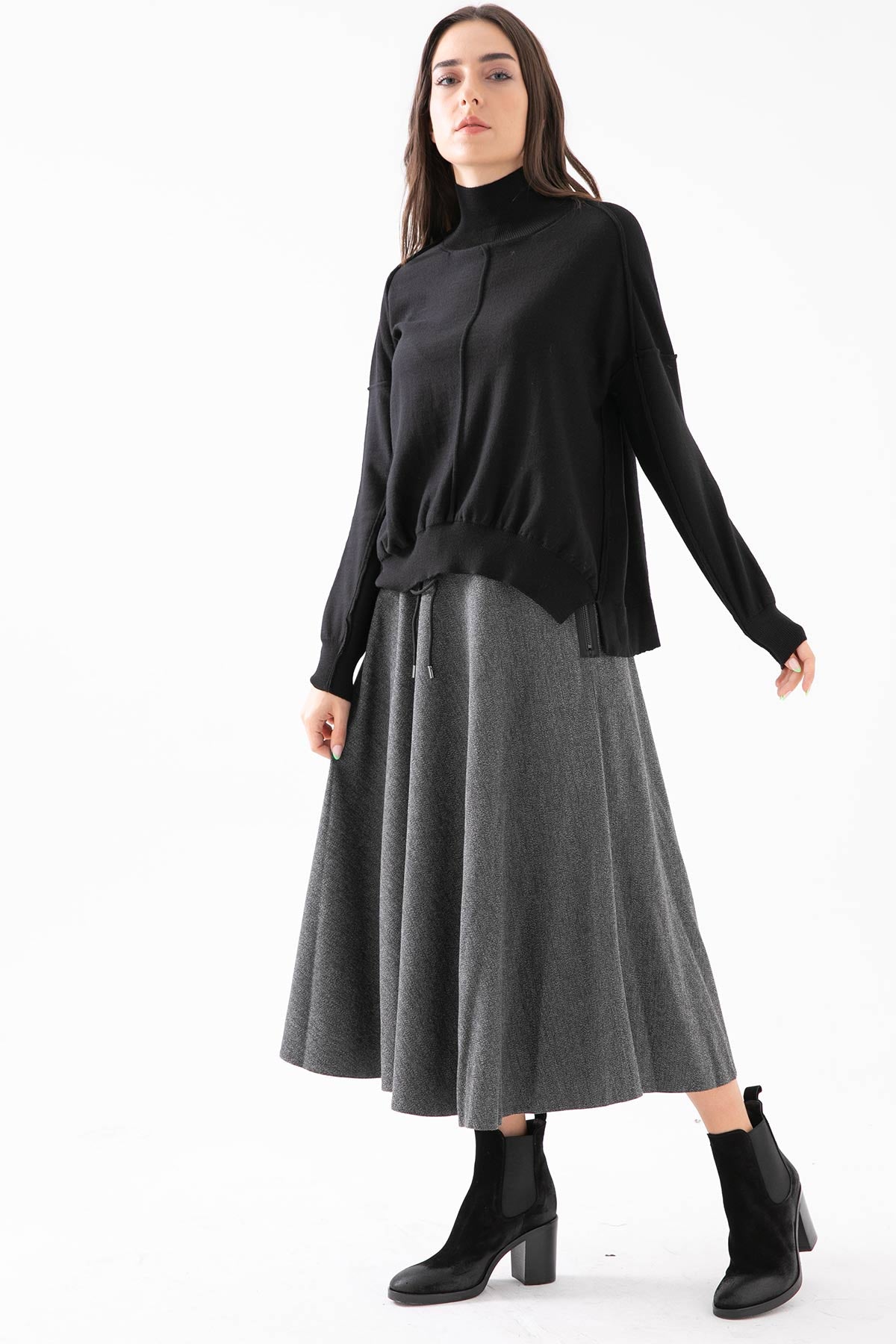 Crea Concept Balıkçı Yaka Yün Triko-Libas Trendy Fashion Store