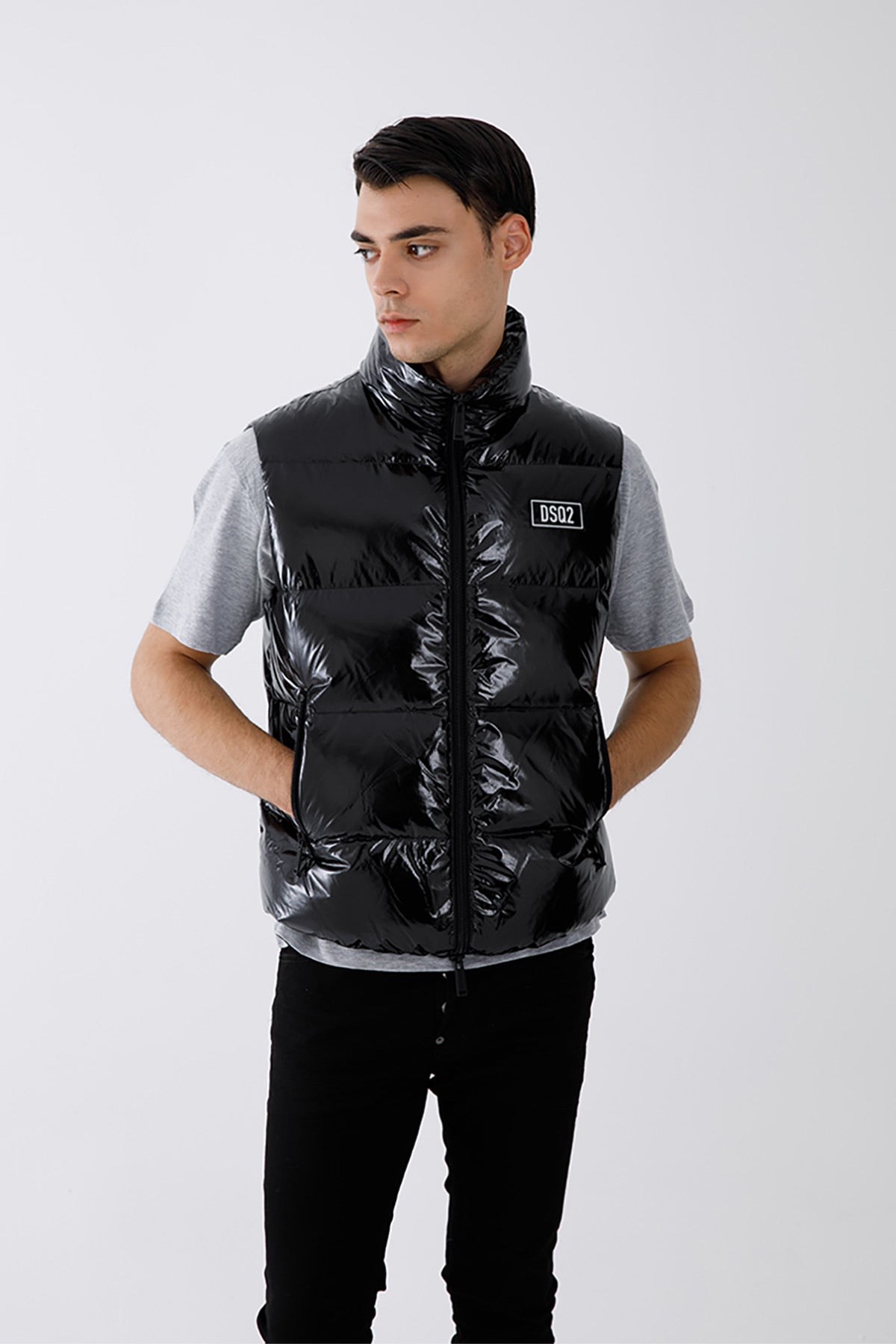 Dsquared Parlak Puffer Yelek-Libas Trendy Fashion Store