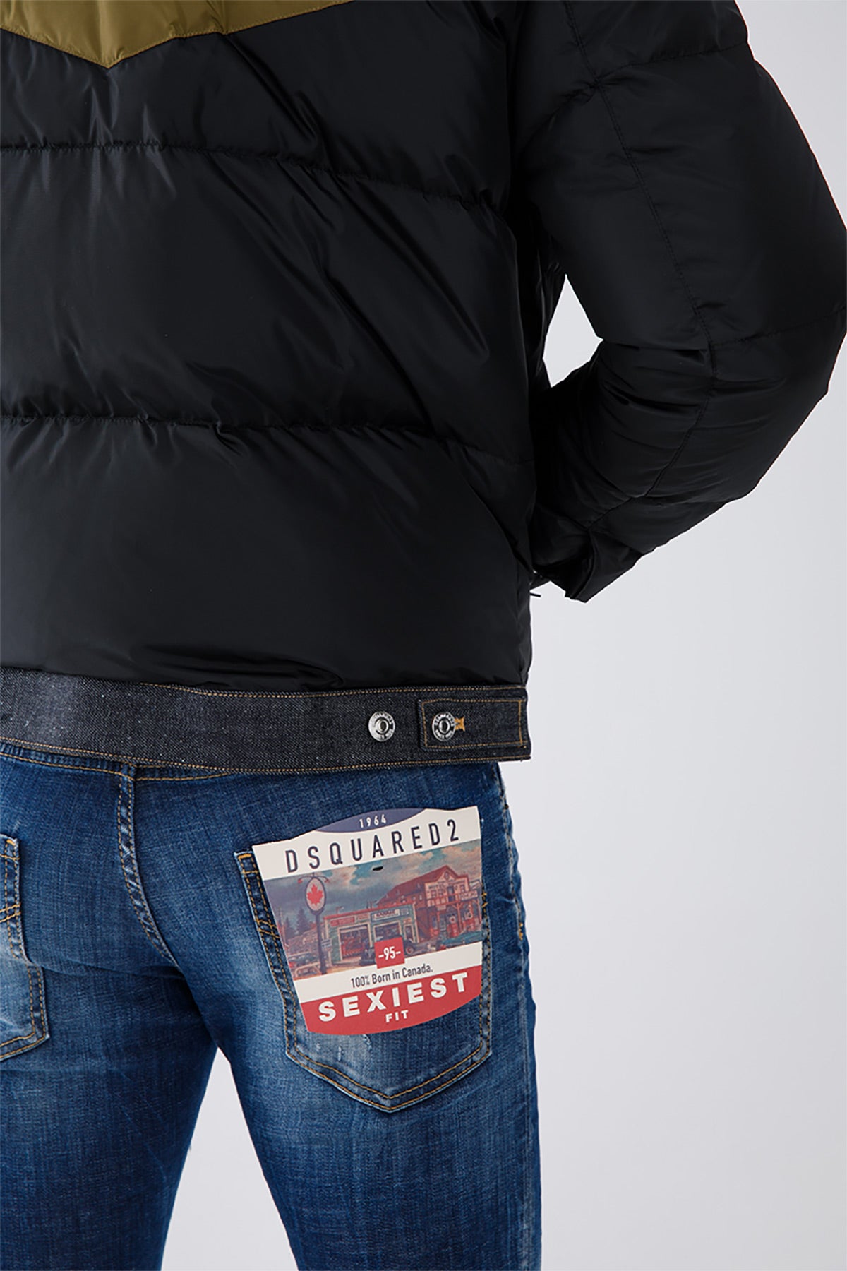 Dsquared Denim Detaylı Puffer Mont Ceket-Libas Trendy Fashion Store