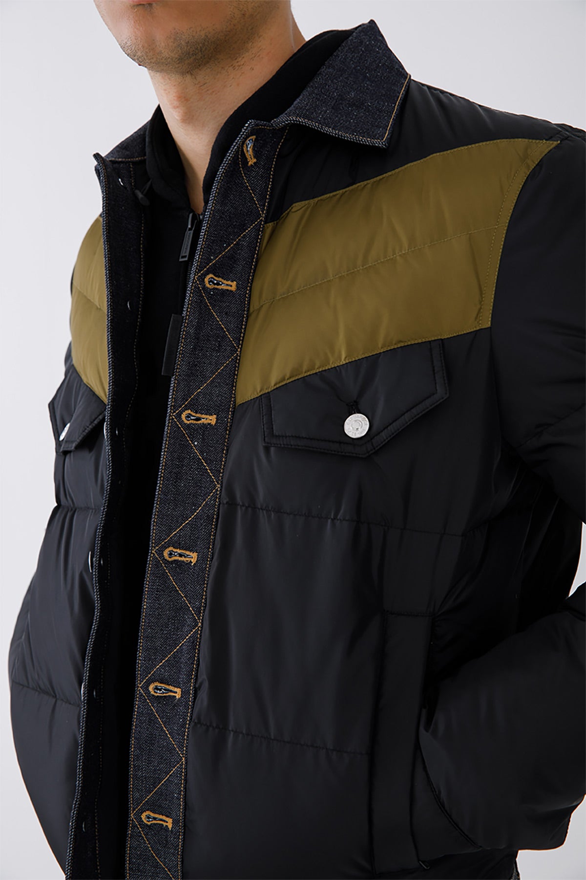 Dsquared Denim Detaylı Puffer Mont Ceket-Libas Trendy Fashion Store