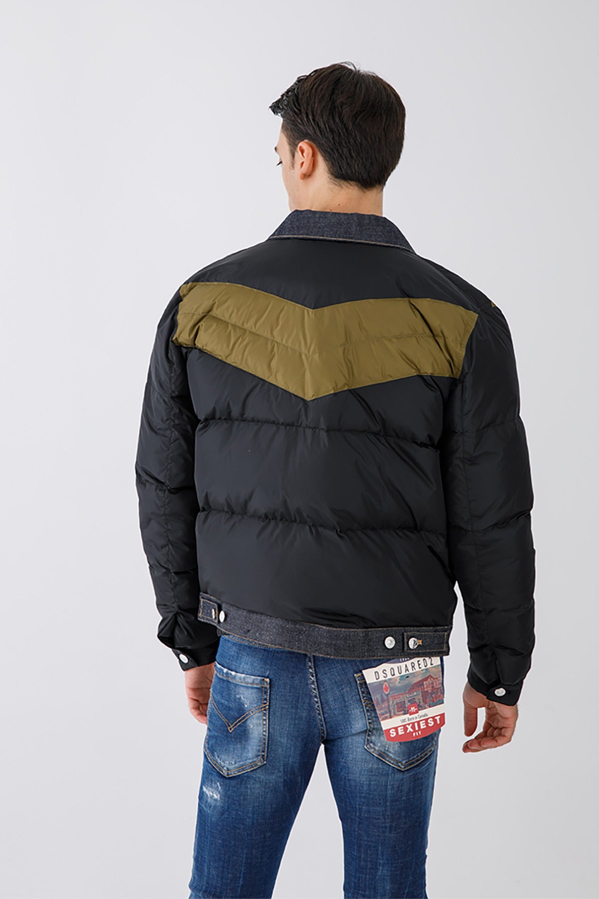 Dsquared Denim Detaylı Puffer Mont Ceket-Libas Trendy Fashion Store