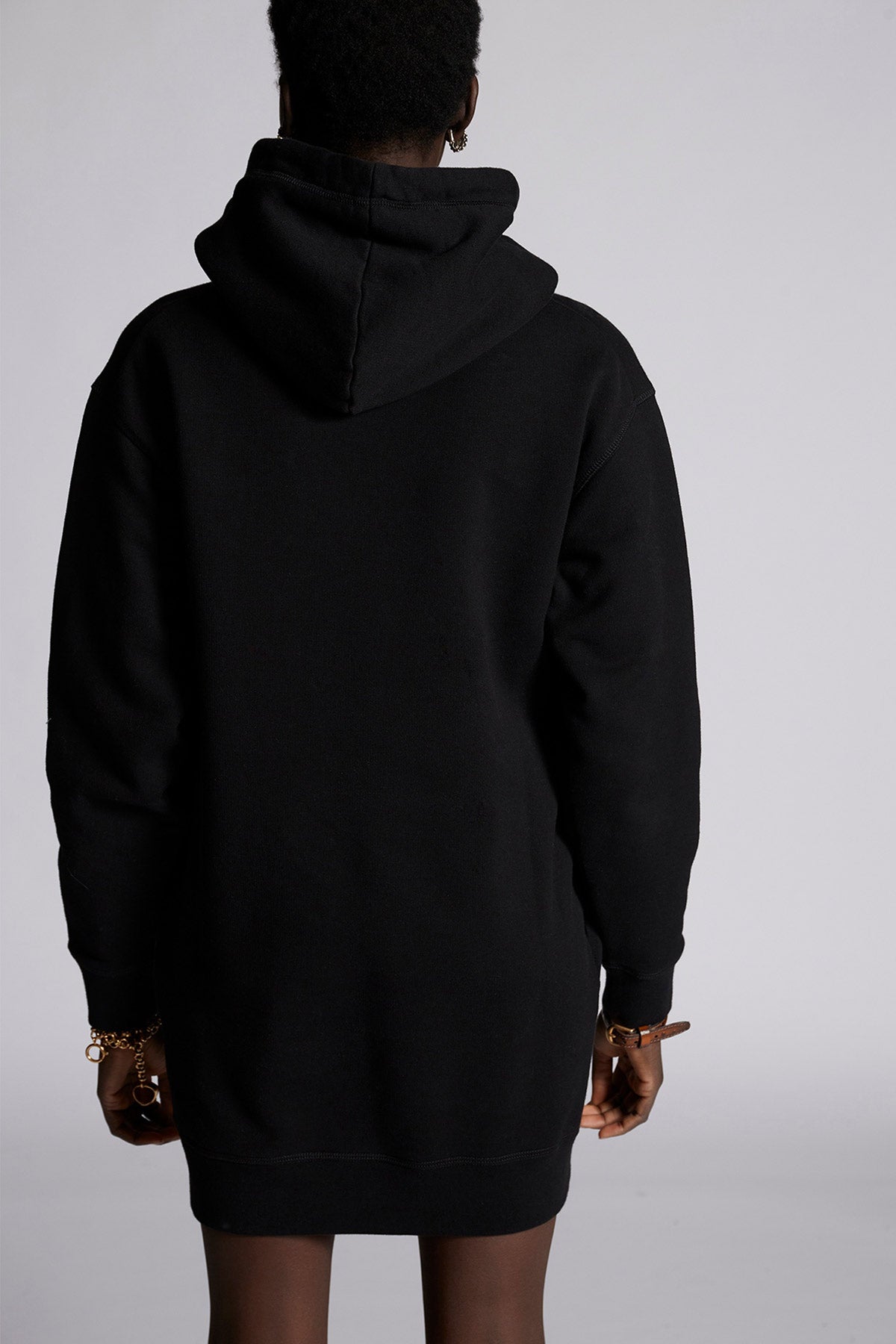 Dsquared Leopar Desen Cep Detaylı Sweatshirt Elbise-Libas Trendy Fashion Store