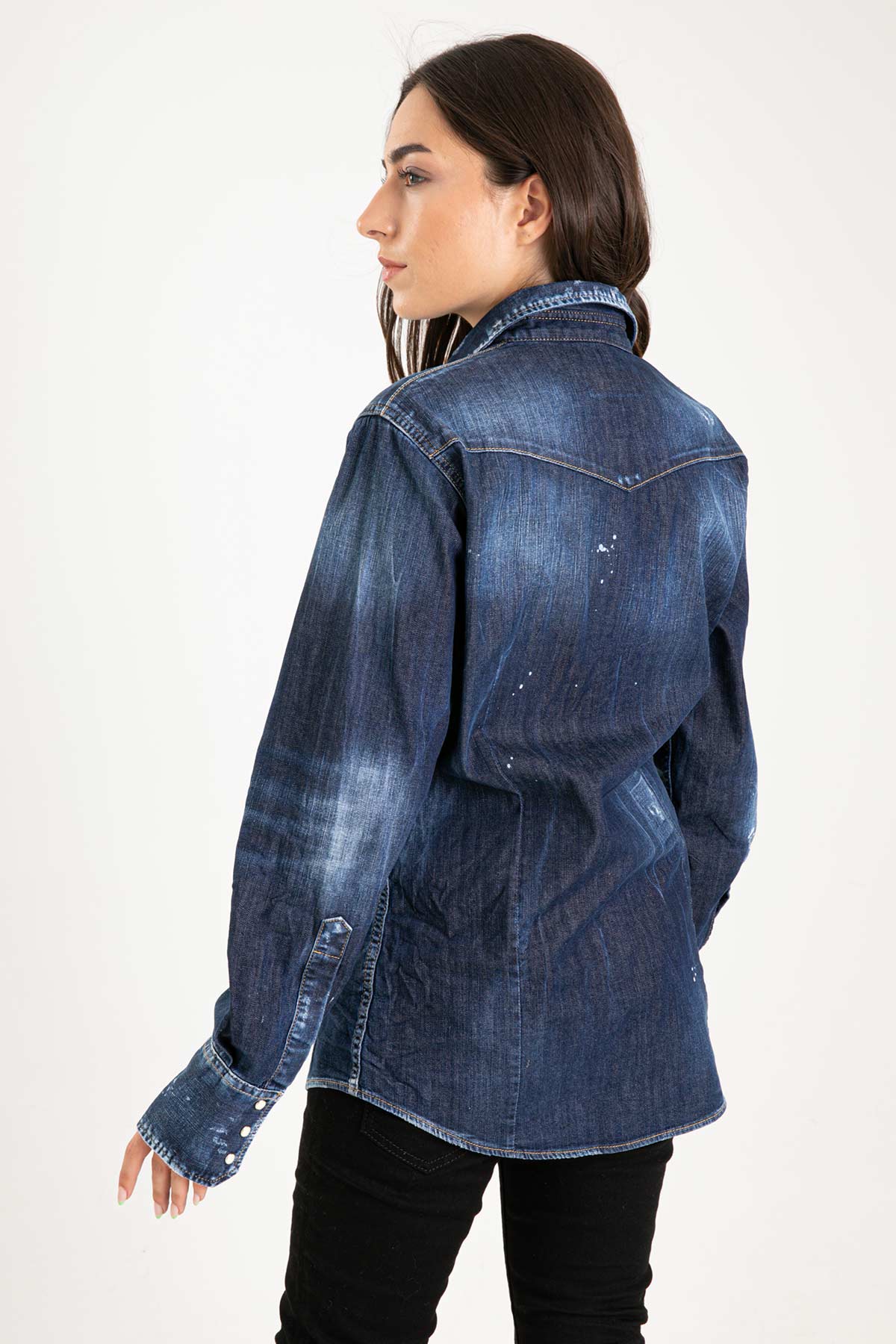 Dsquared Denim Yıkamalı Gömlek-Libas Trendy Fashion Store