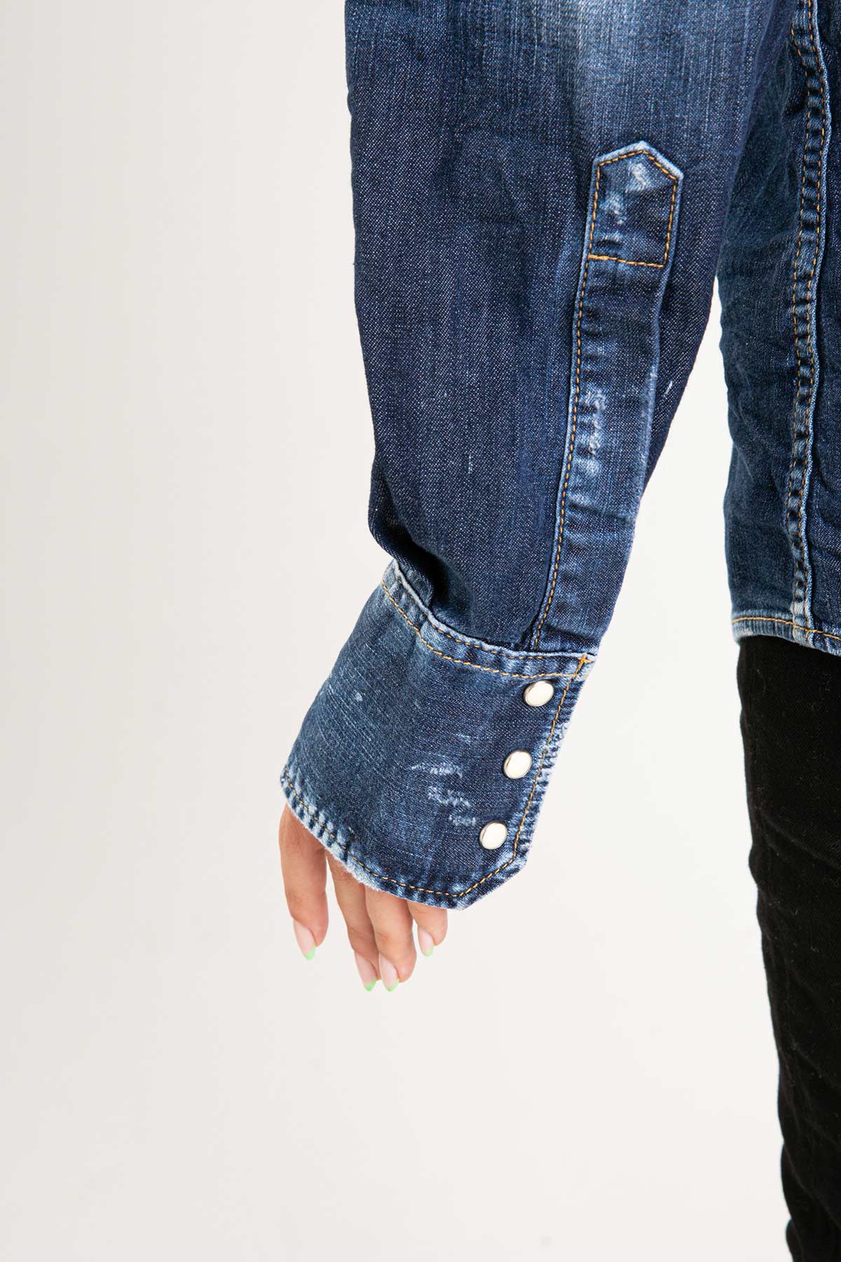 Dsquared Denim Yıkamalı Gömlek-Libas Trendy Fashion Store