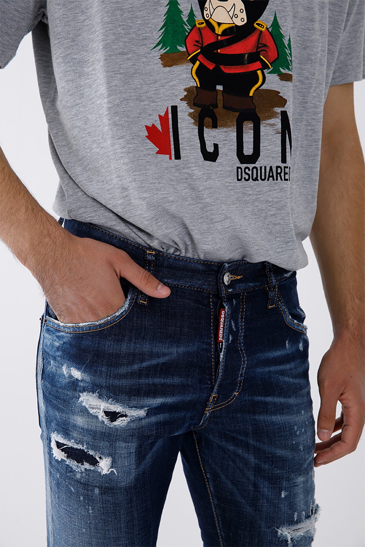 Dsquared Skater Yırtık Detaylı Streç Jeans-Libas Trendy Fashion Store