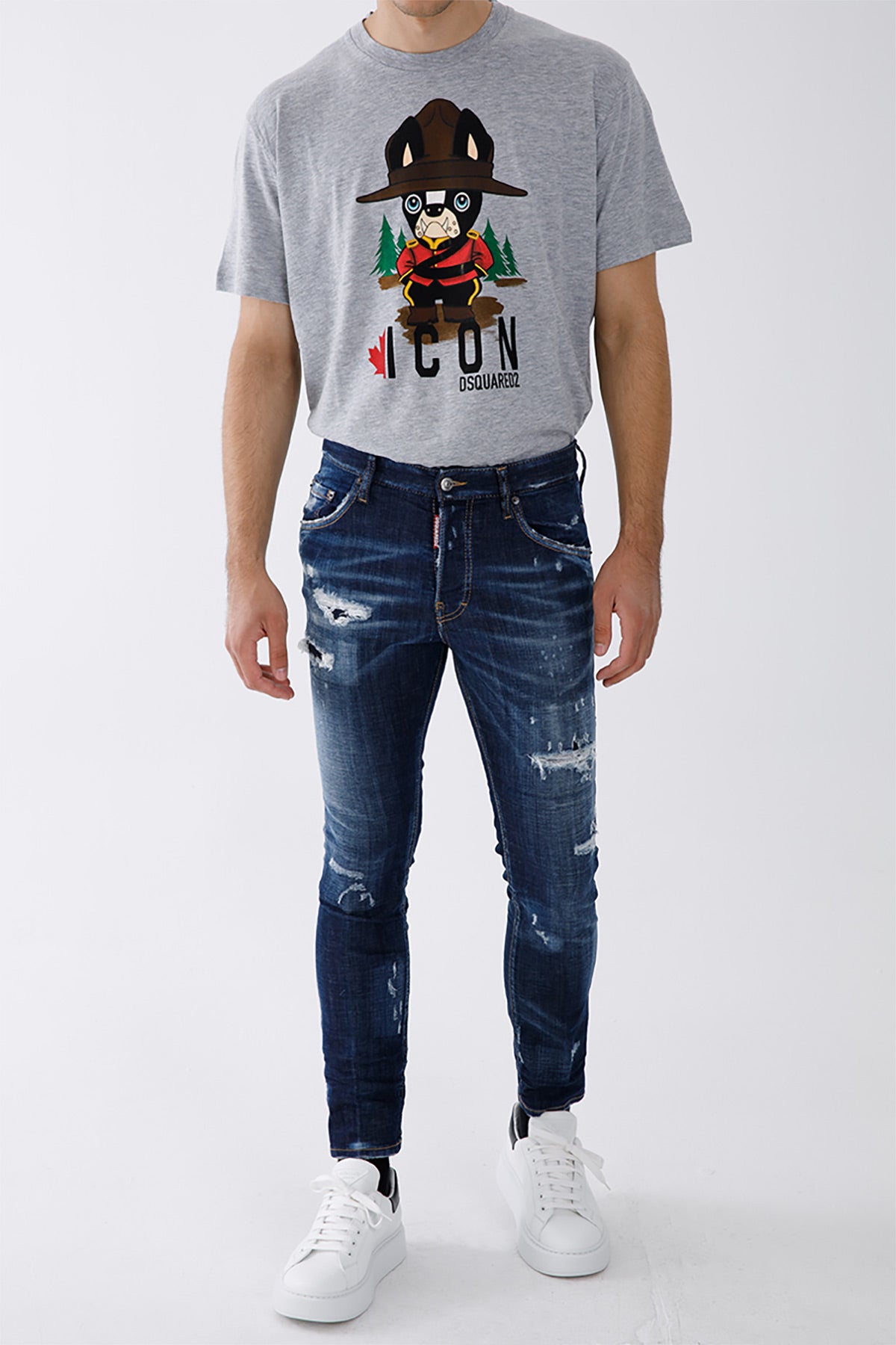 Dsquared Skater Yırtık Detaylı Streç Jeans-Libas Trendy Fashion Store