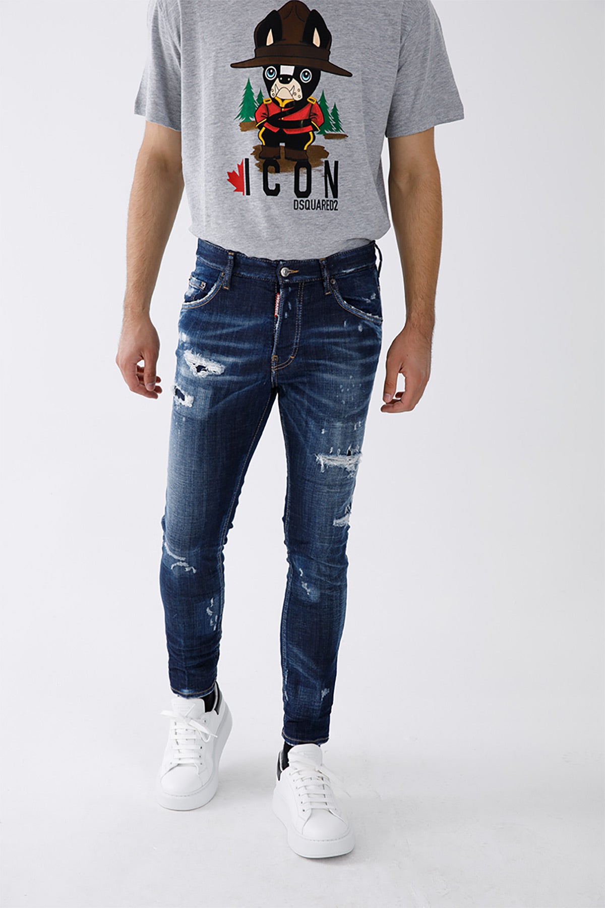 Dsquared Skater Yırtık Detaylı Streç Jeans-Libas Trendy Fashion Store