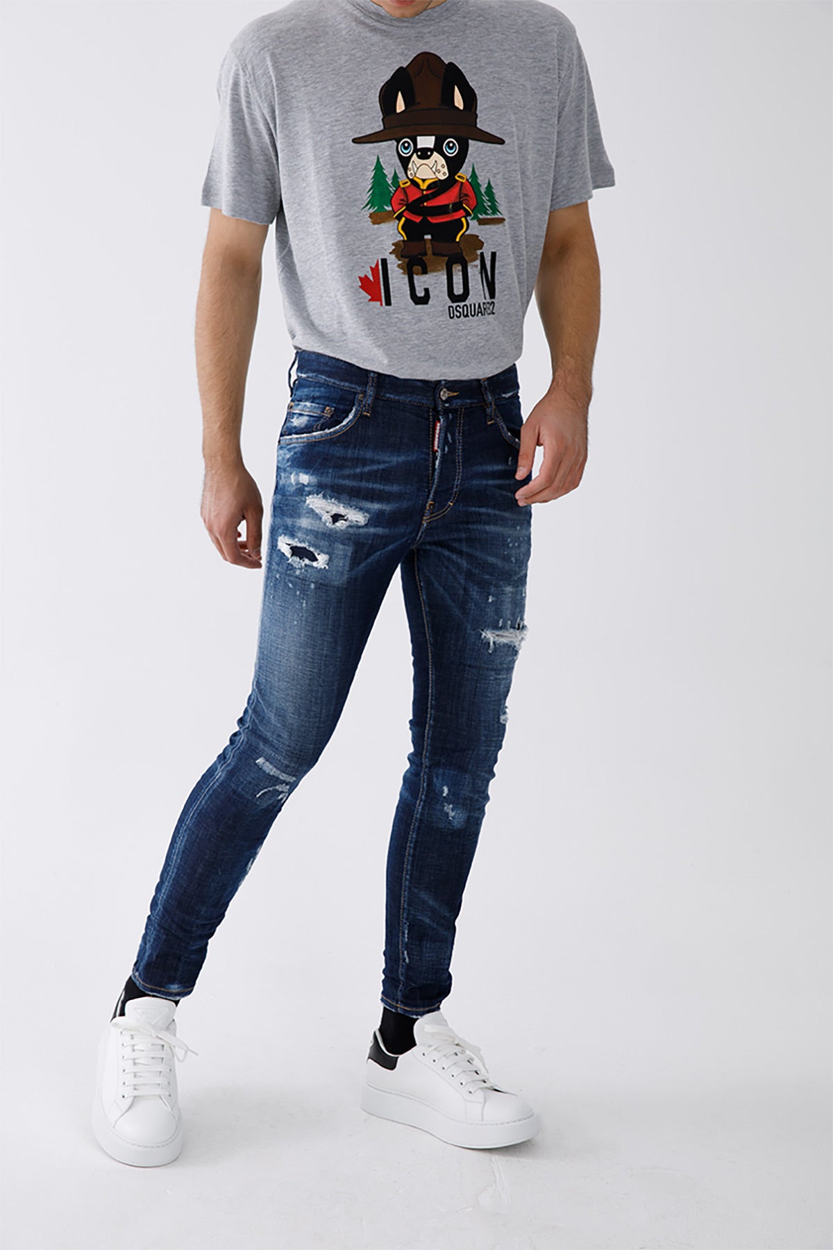 Dsquared Skater Yırtık Detaylı Streç Jeans-Libas Trendy Fashion Store