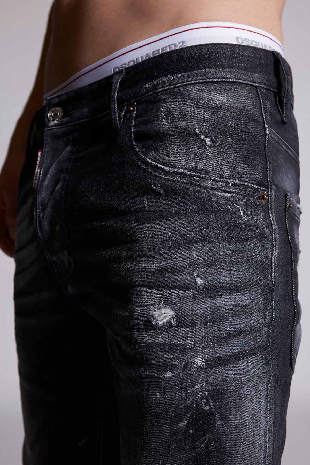 Dsquared Yıkama ve Eskitme Detaylı Skater Jeans-Libas Trendy Fashion Store