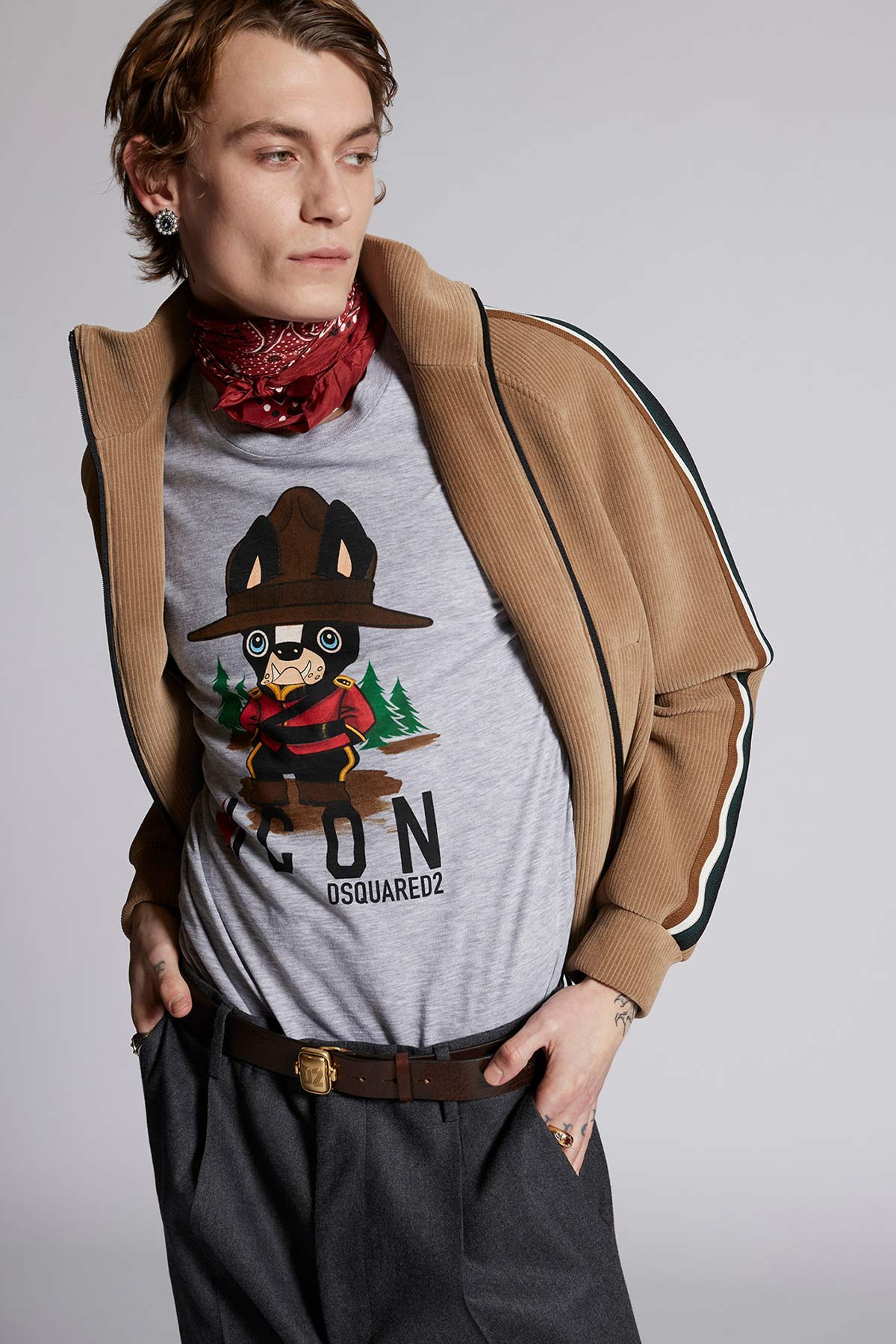 Dsquared Logolu Yuvarlak Yaka Icon T-shirt-Libas Trendy Fashion Store