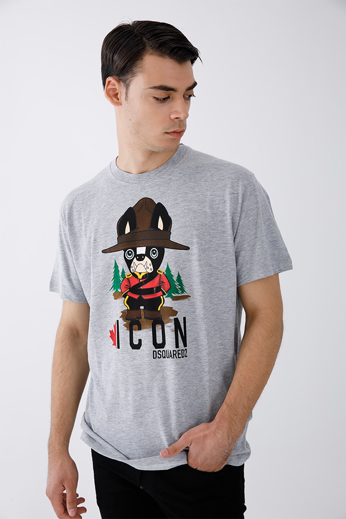 Dsquared Logolu Yuvarlak Yaka Icon T-shirt-Libas Trendy Fashion Store